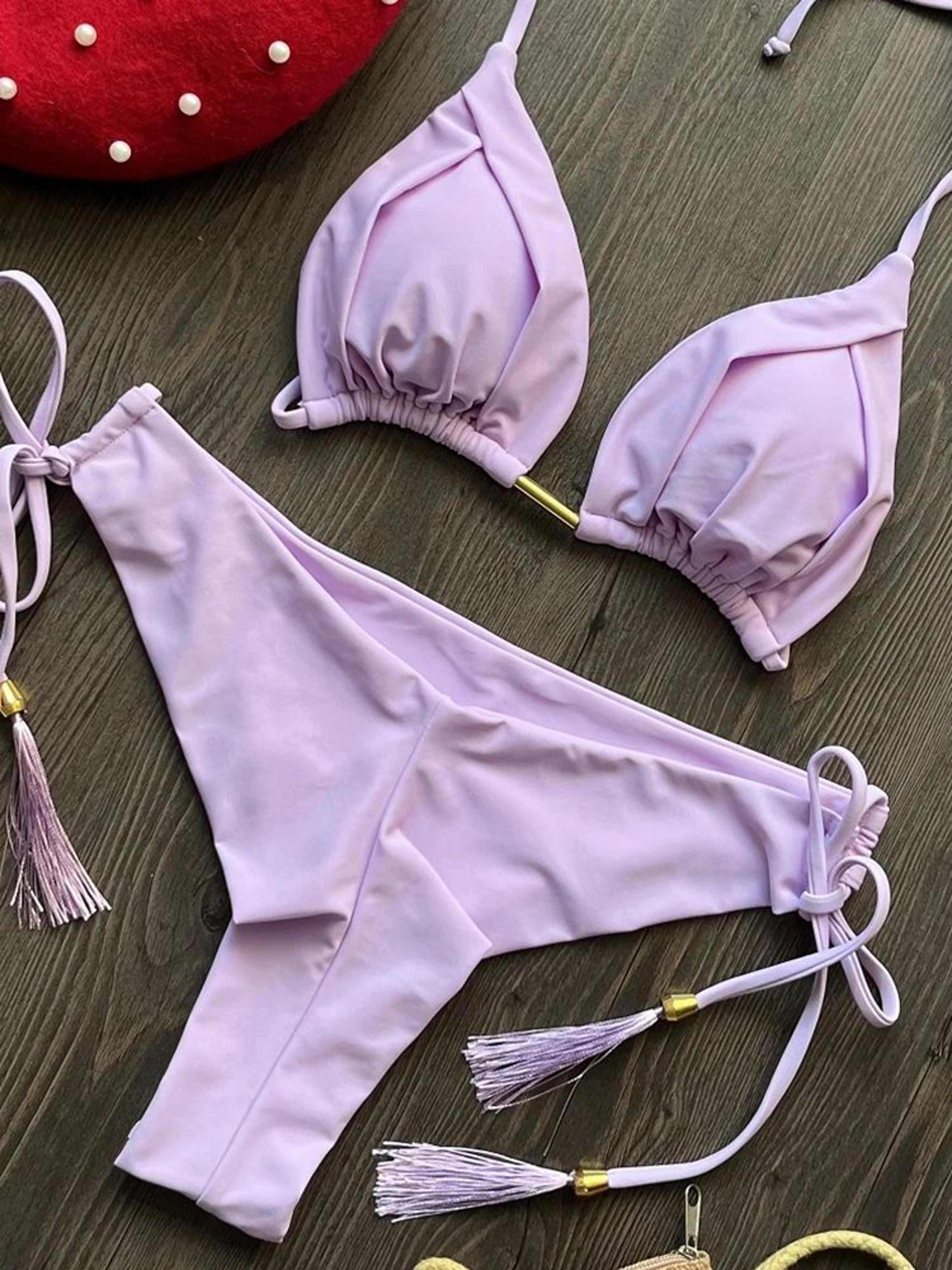 RUOTONGSEPT 13Color Triangle Bikini PushUp Swimwear Set For Women 13