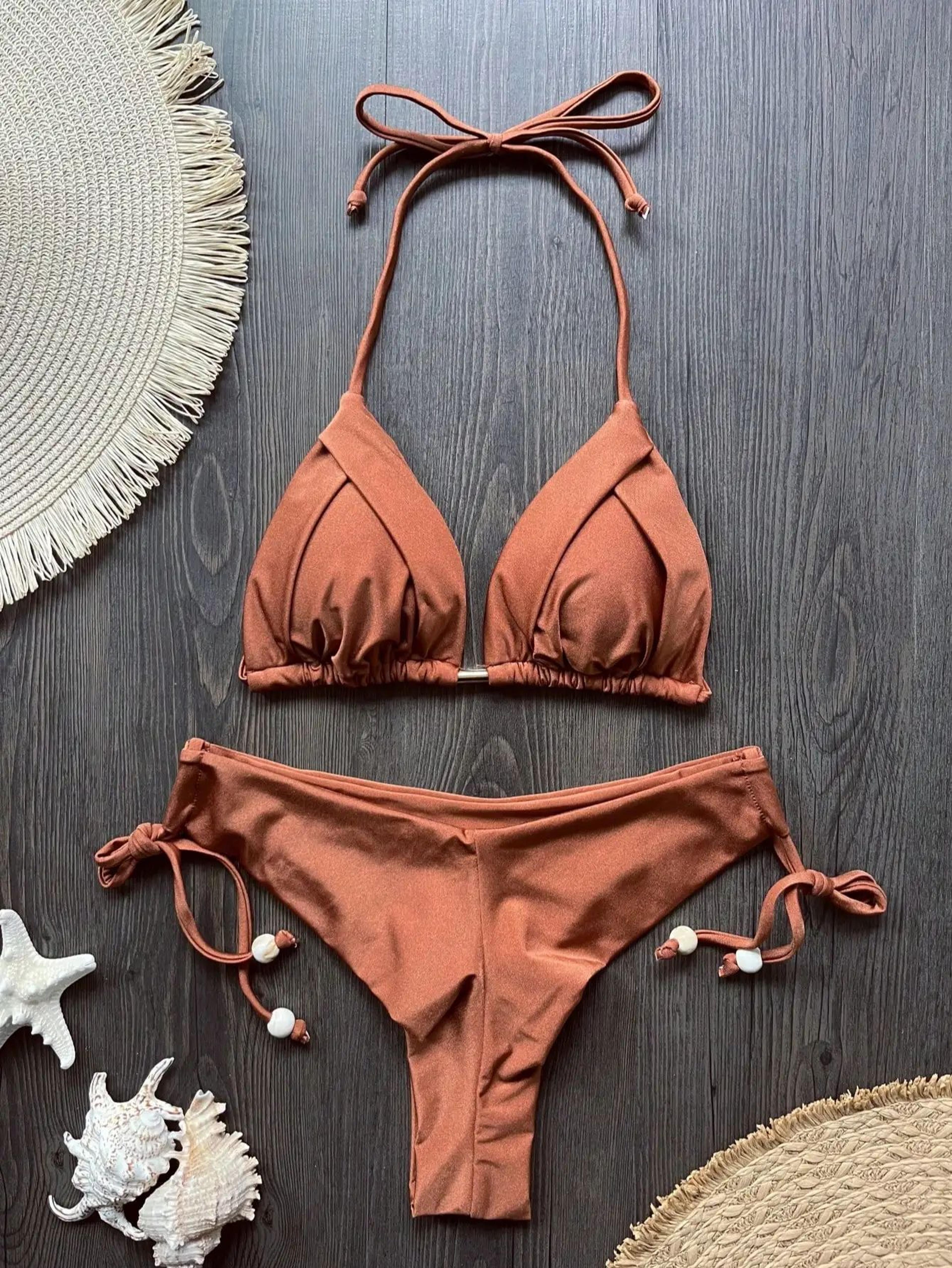 RUOTONGSEPT 13Color Triangle Bikini PushUp Swimwear Set For Women 20