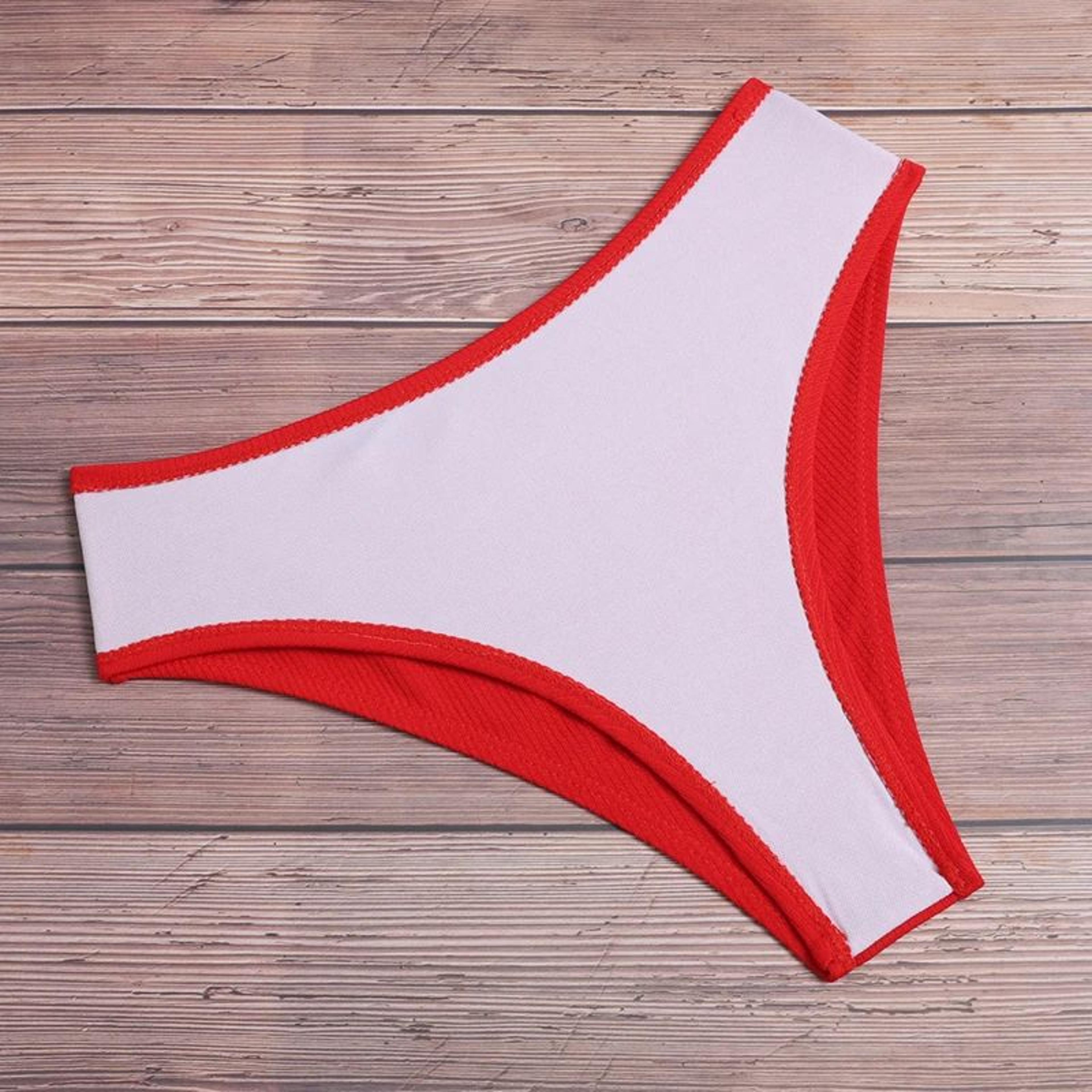 2024 High Waist Strapless Bikini Set Women Sexy Swimwear 1