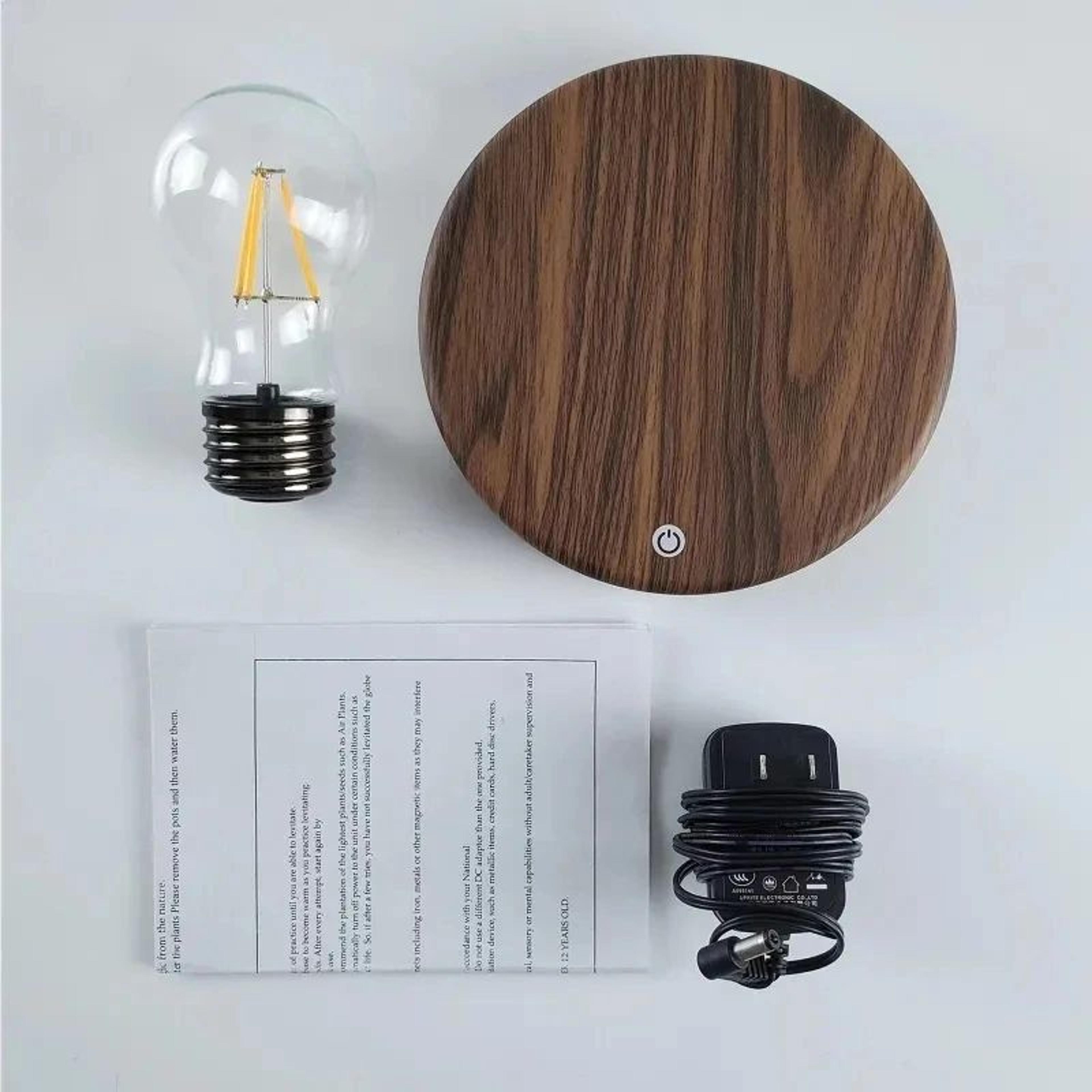 Magnetic Levitation Floating LED Lamp Glass Bulb Desk Decoration 14