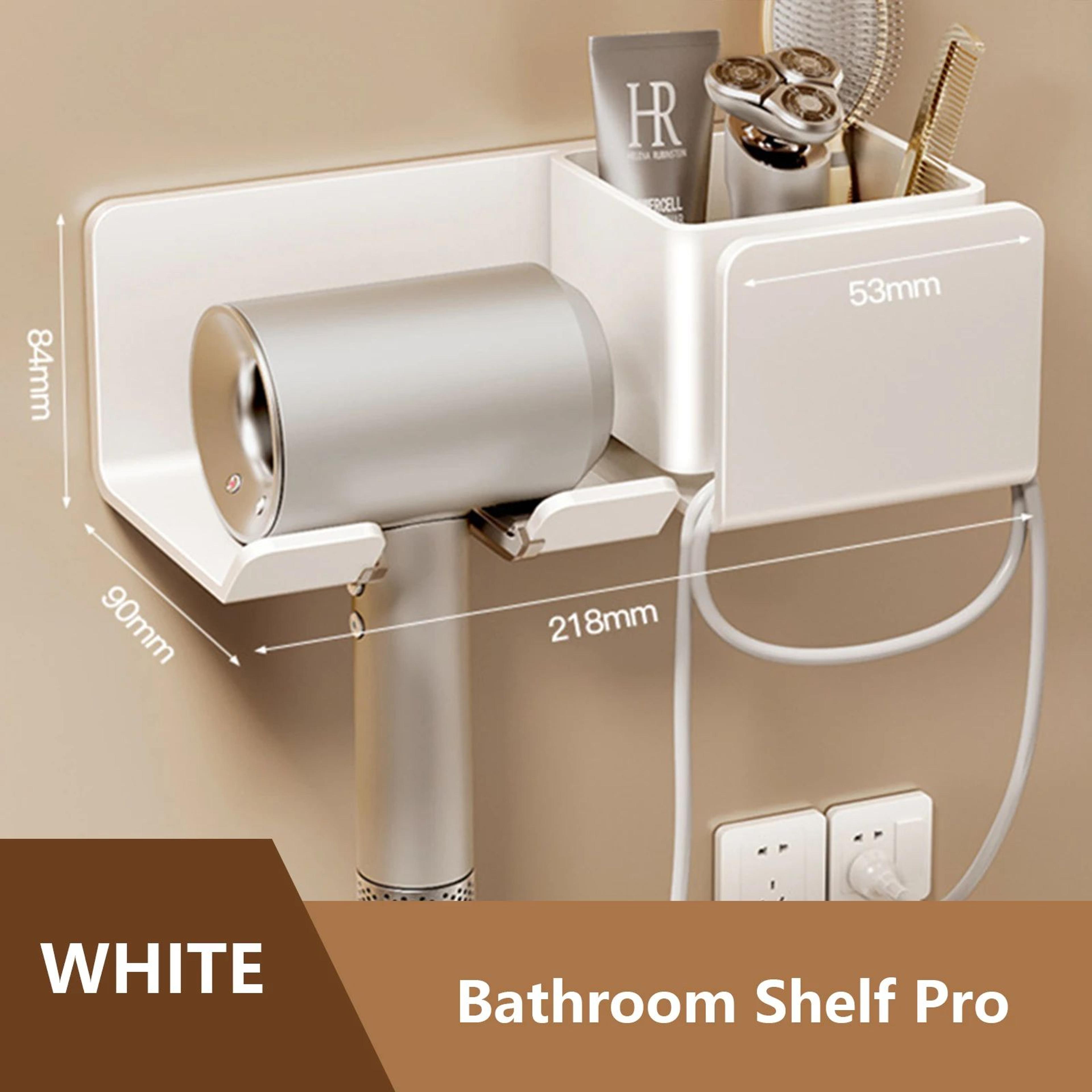 WallMounted Hair Dryer And Straightener Holder Organizer 14