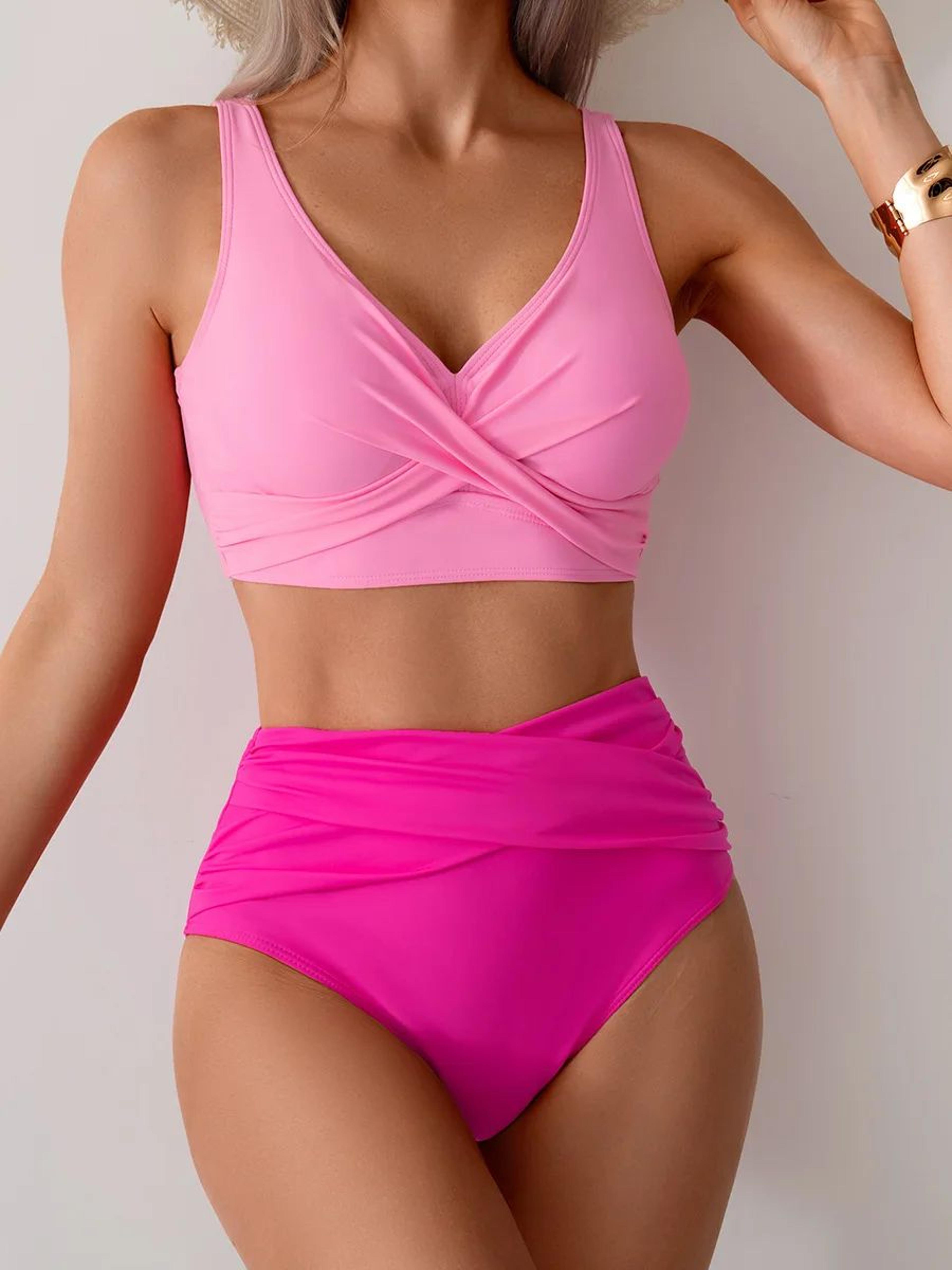 VigoBreviya Strapped High Waist Push Up Bikini Set 5