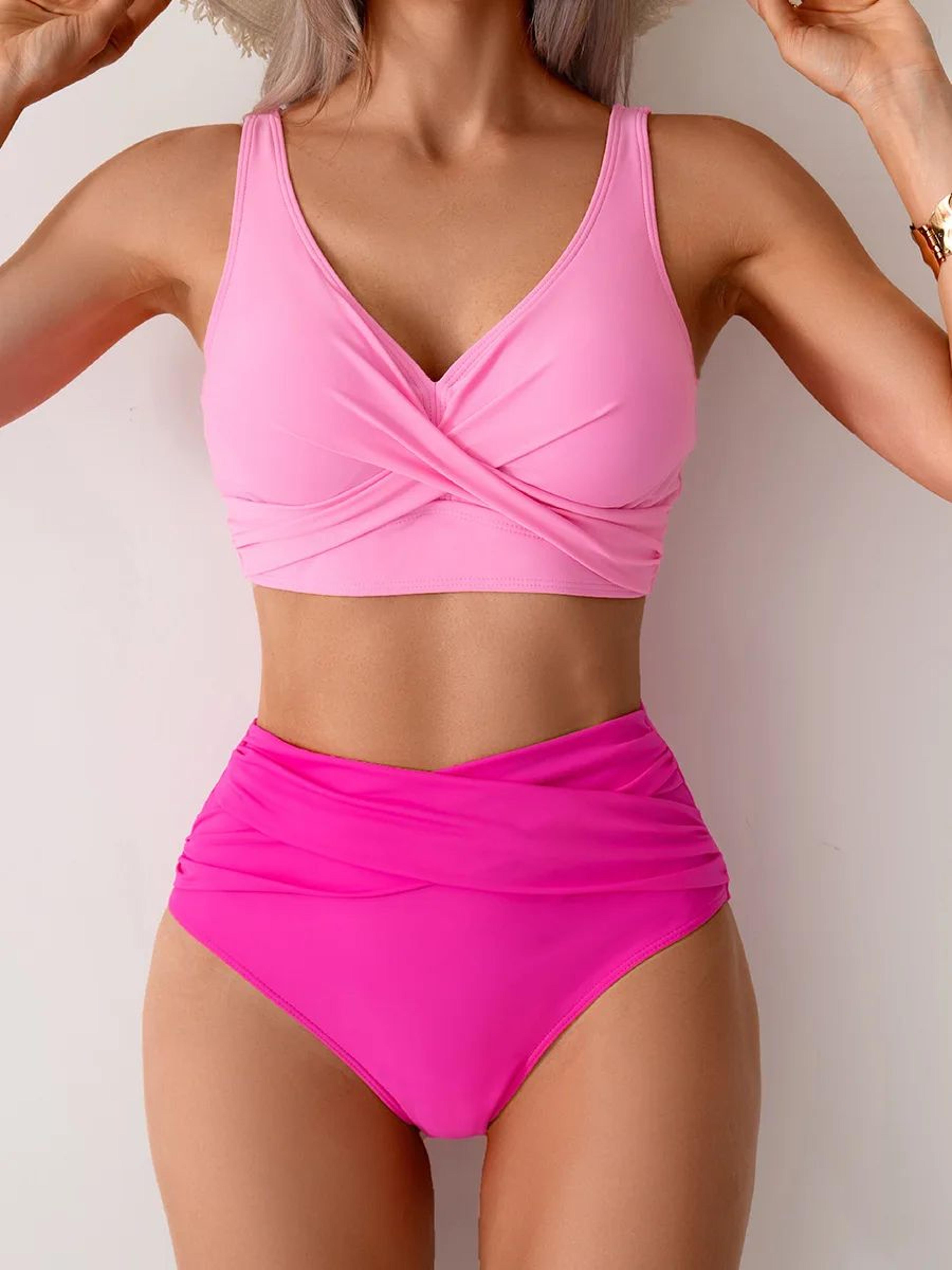 VigoBreviya Strapped High Waist Push Up Bikini Set 6