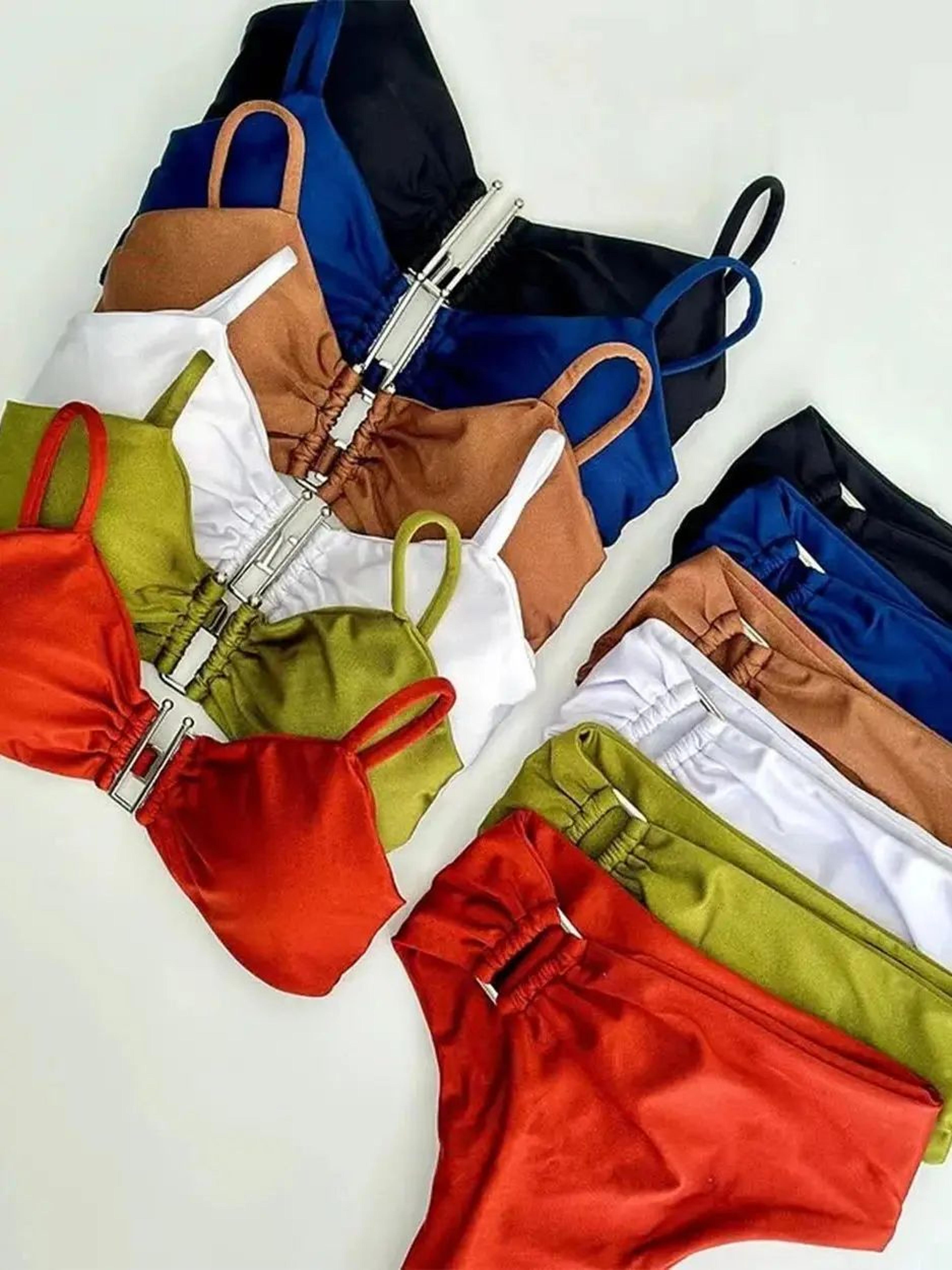 Push Up Bandeau Brazilian Bikini Set 13