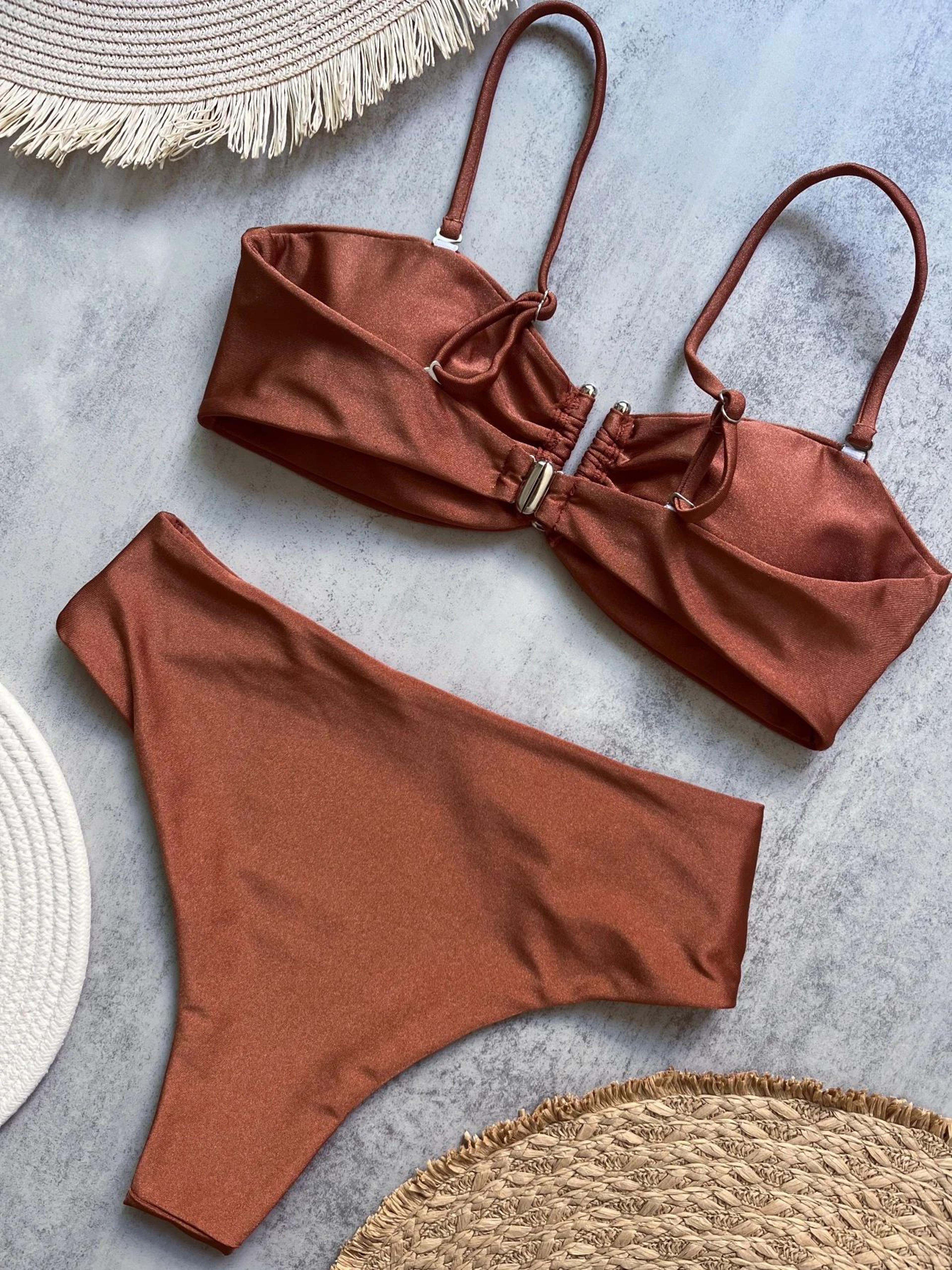 Push Up Bandeau Brazilian Bikini Set 5