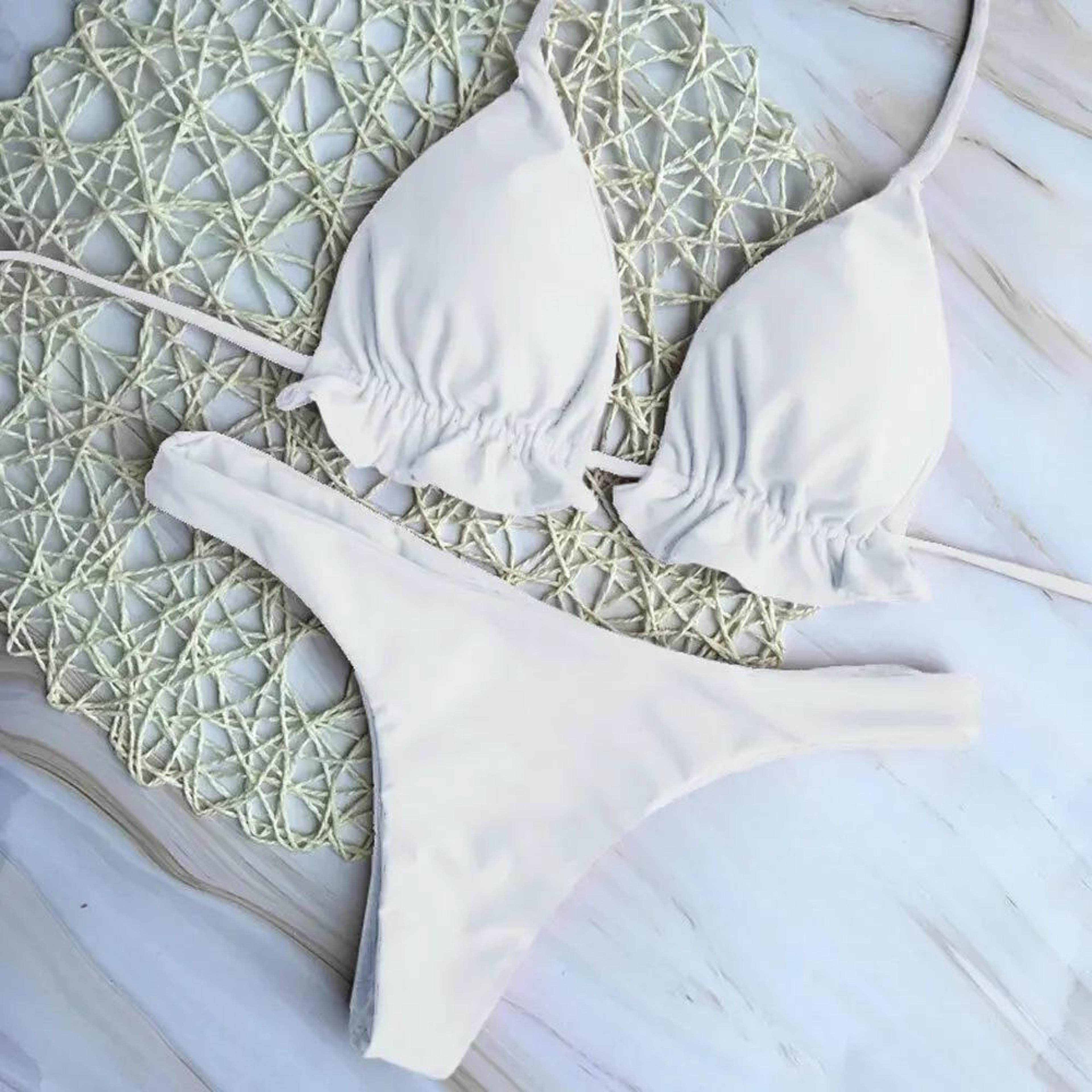 Brazilian Bandage Push Up Thong Bikini Set 2