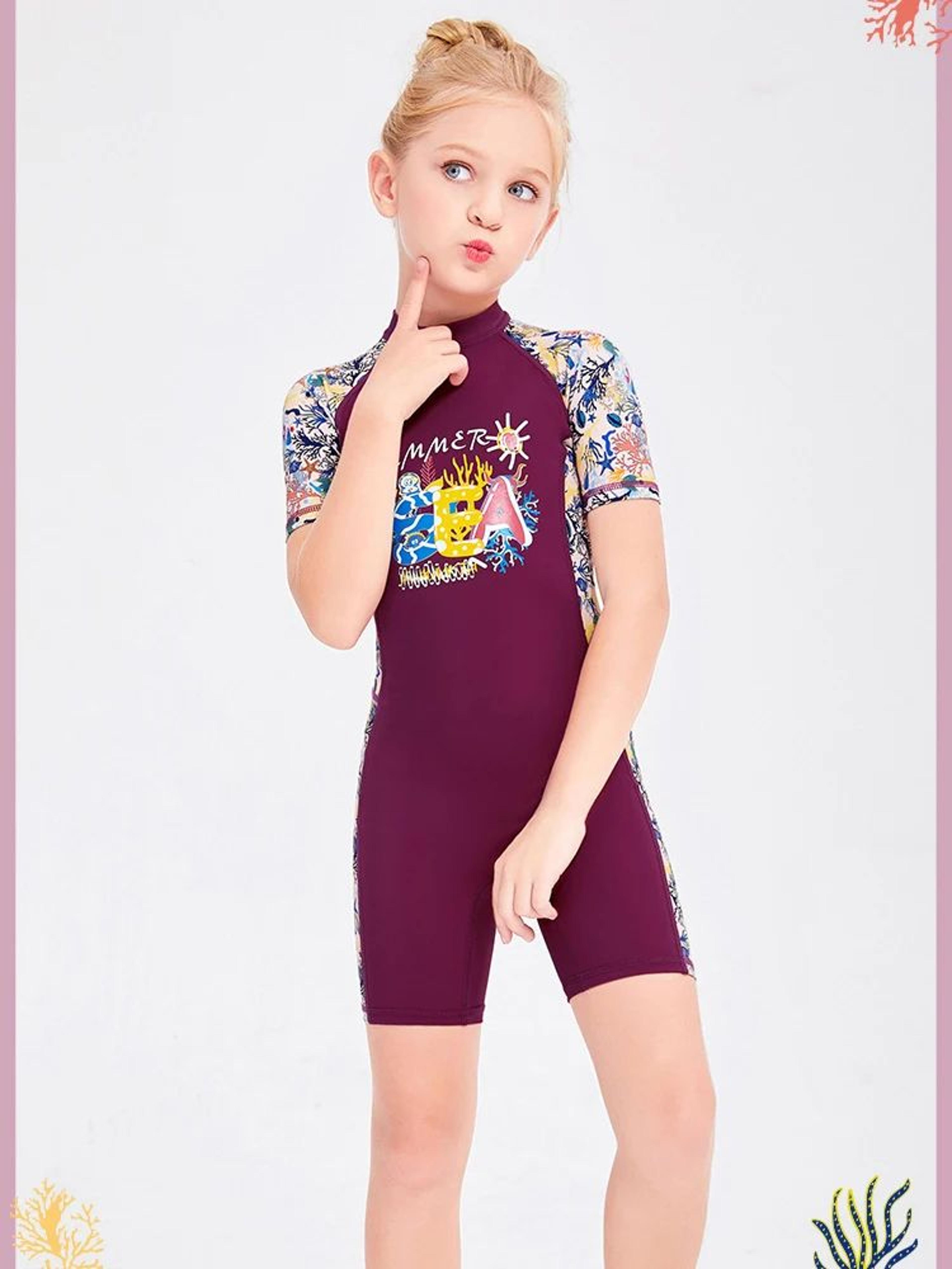 Girls Unicorn One Piece Swimsuit 8