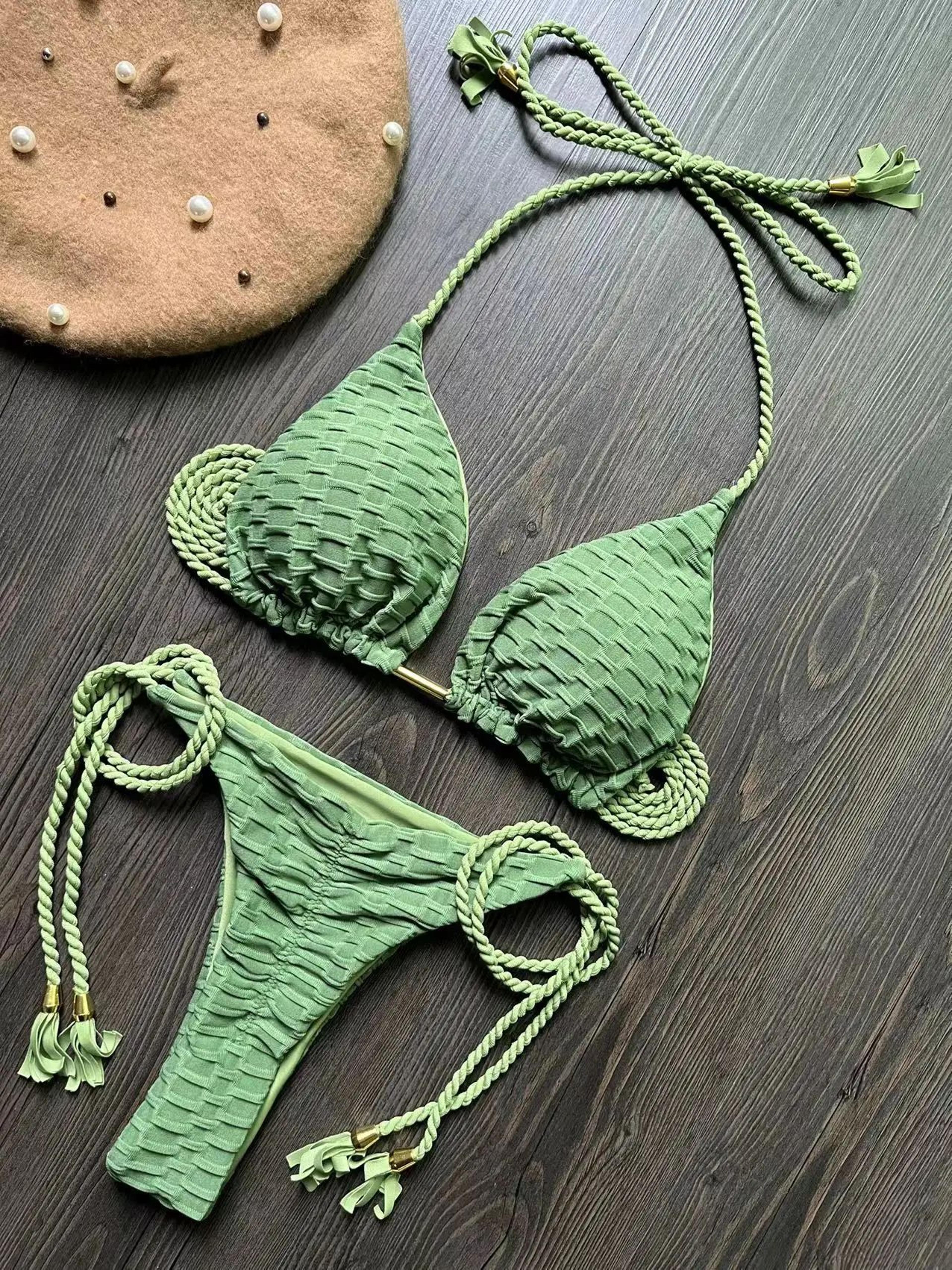 RUOTONGSEPT Push Up Brazilian Thong Bikini Set 11