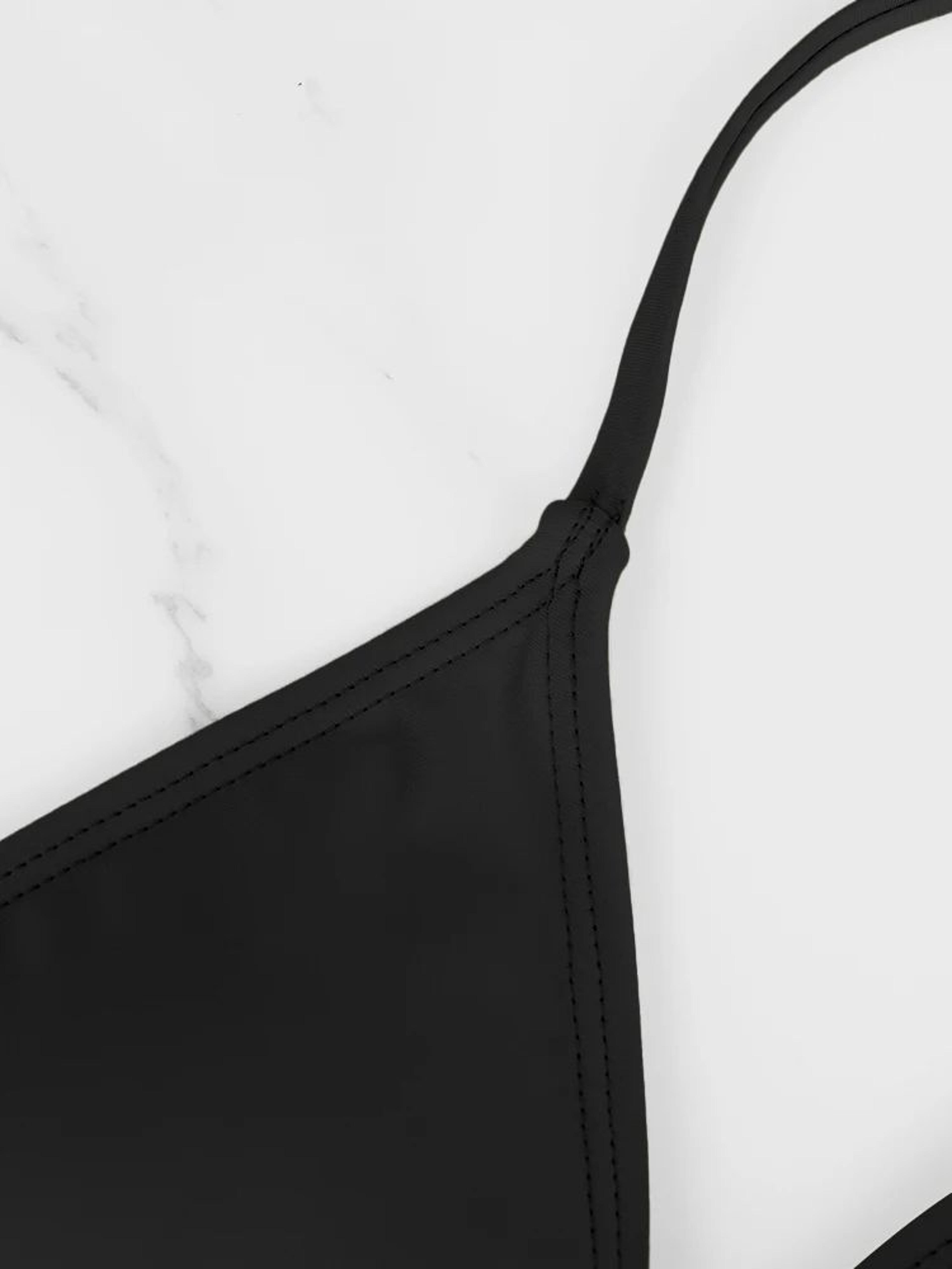 Solid Halter Bareback Bikini Top 4