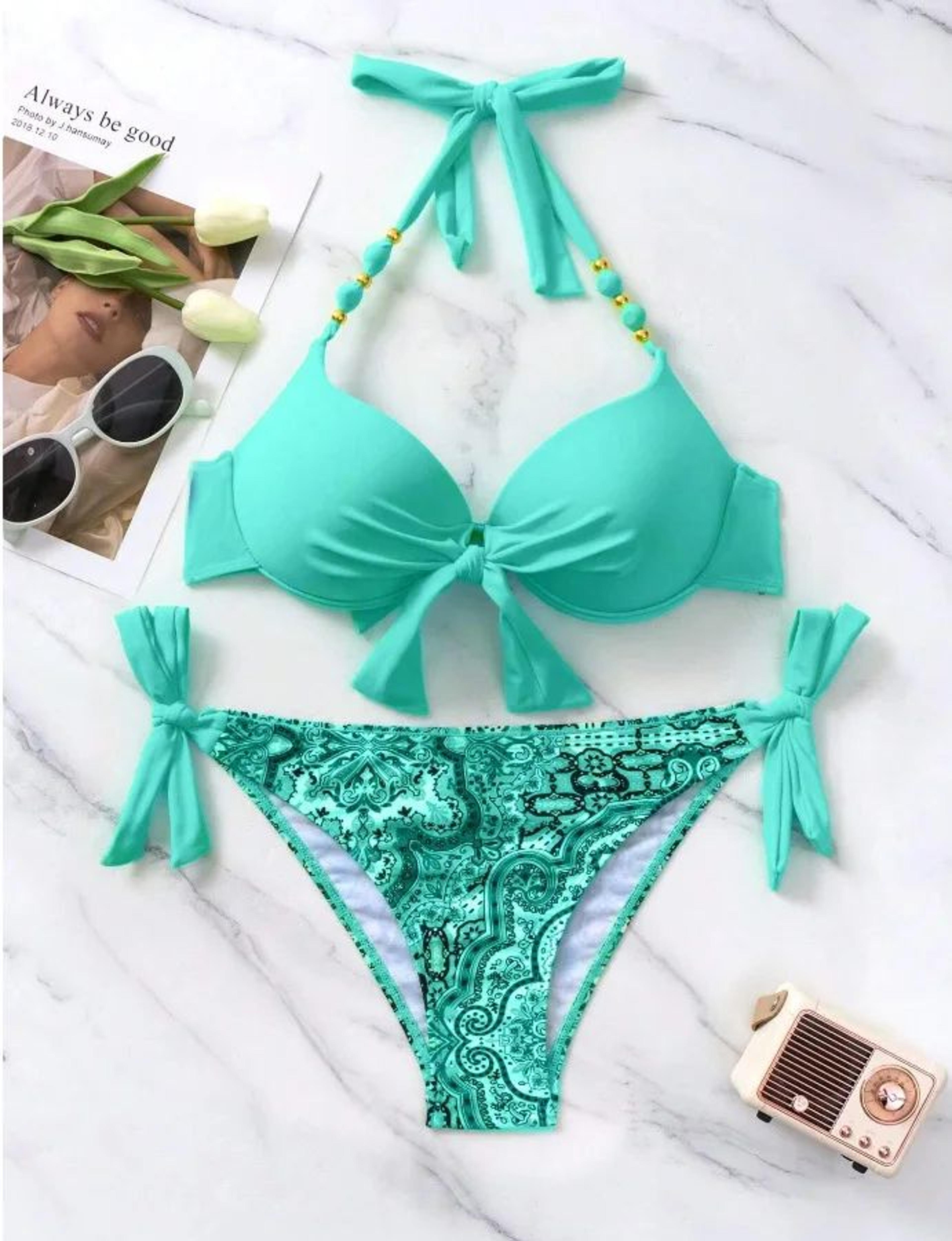 Sexy Push Up Thong Bikini Set For Women 7