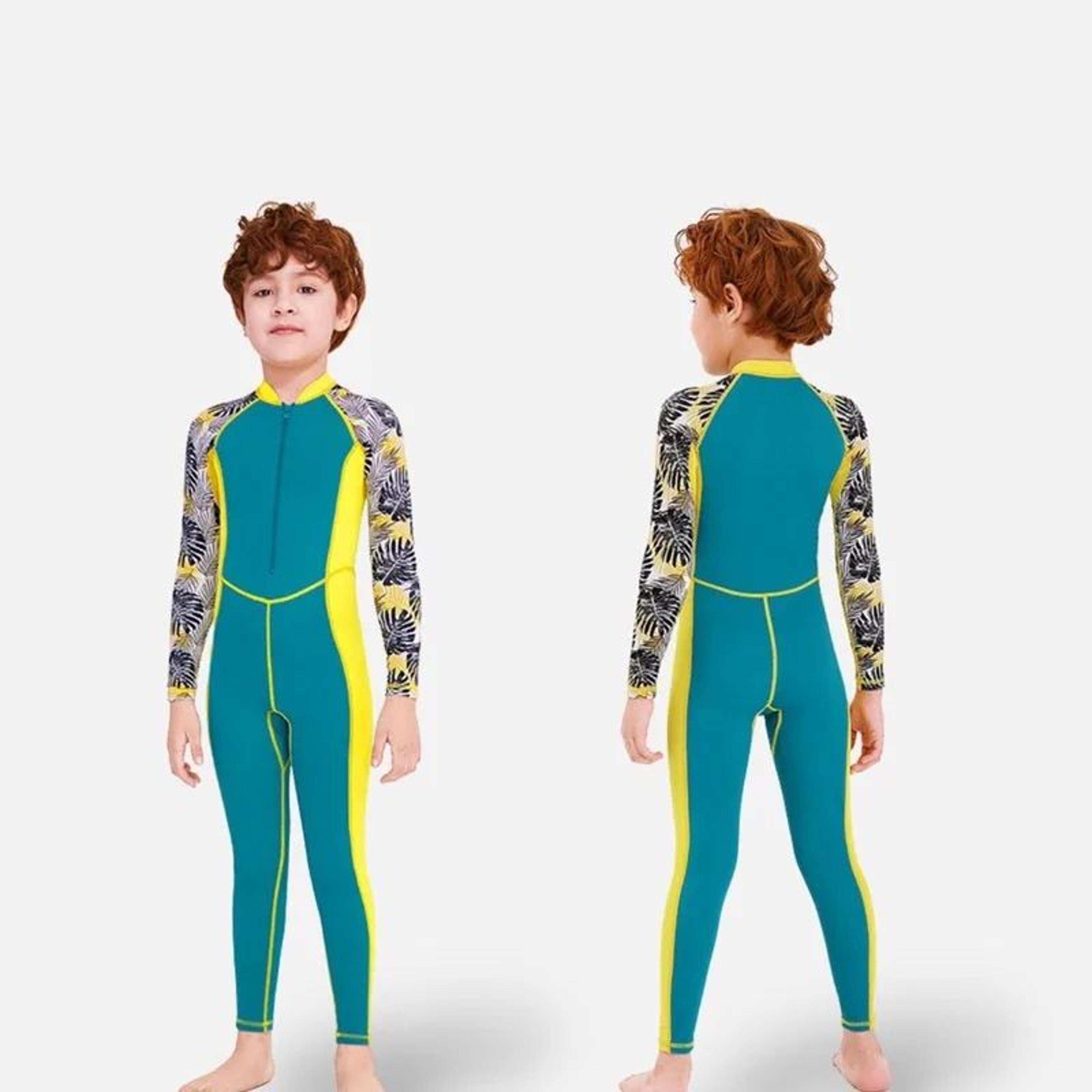 Boys One Piece Short Sleeve Swimwear Set 6