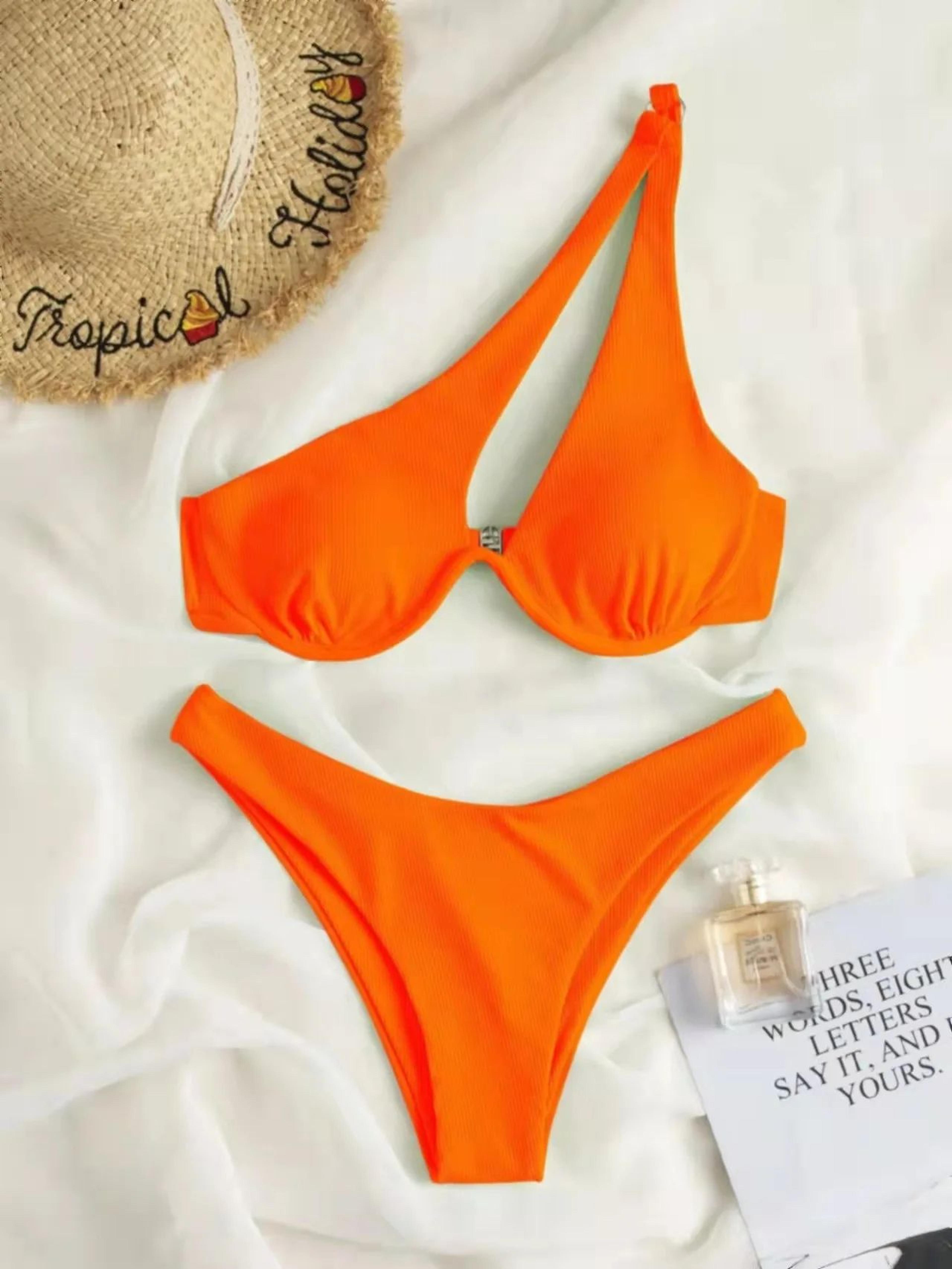Luxury One Shoulder Push Up Bikini Set 7