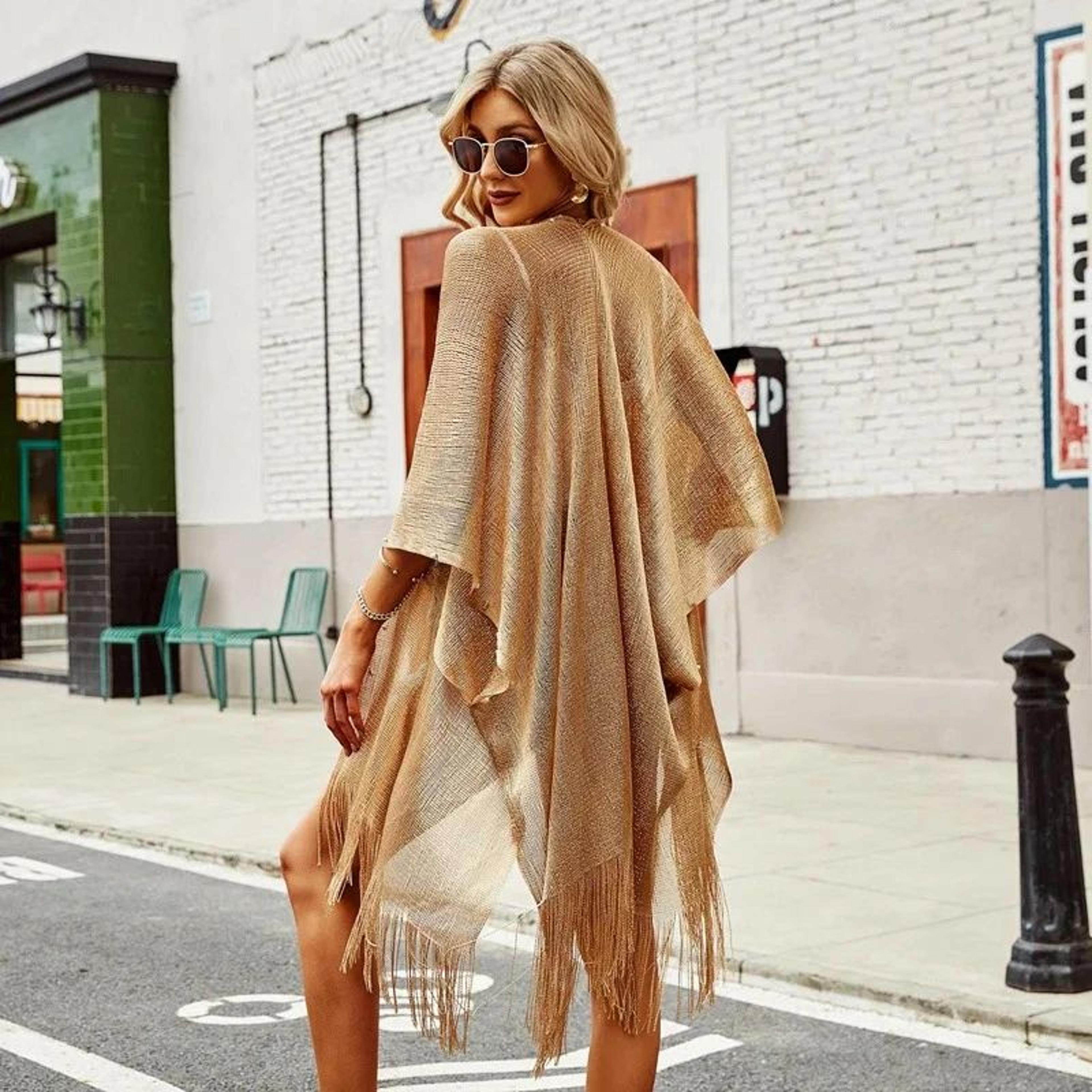 tassel beach cover up dress for women