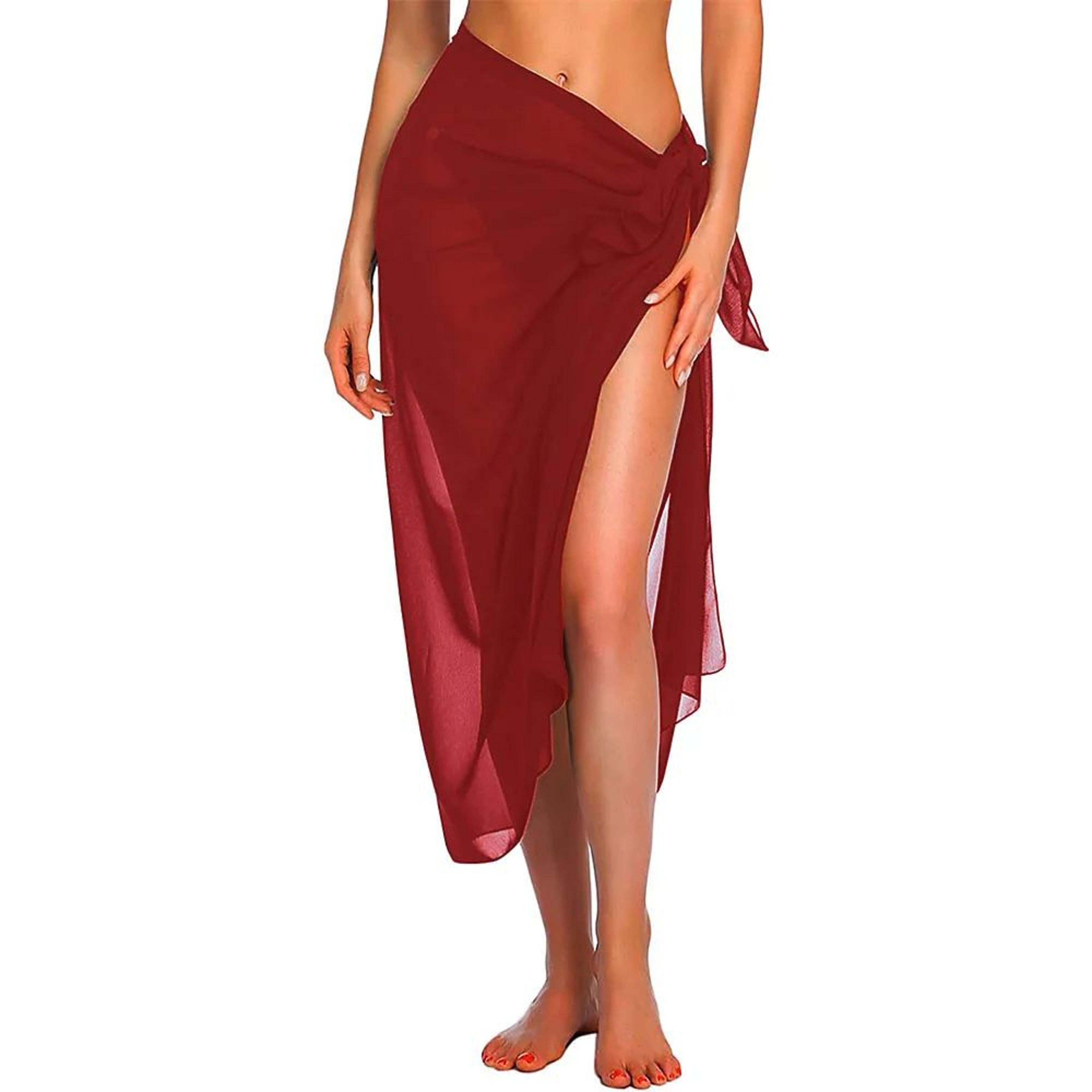 Sheer Beach Sarong Wrap Skirt For Women 12