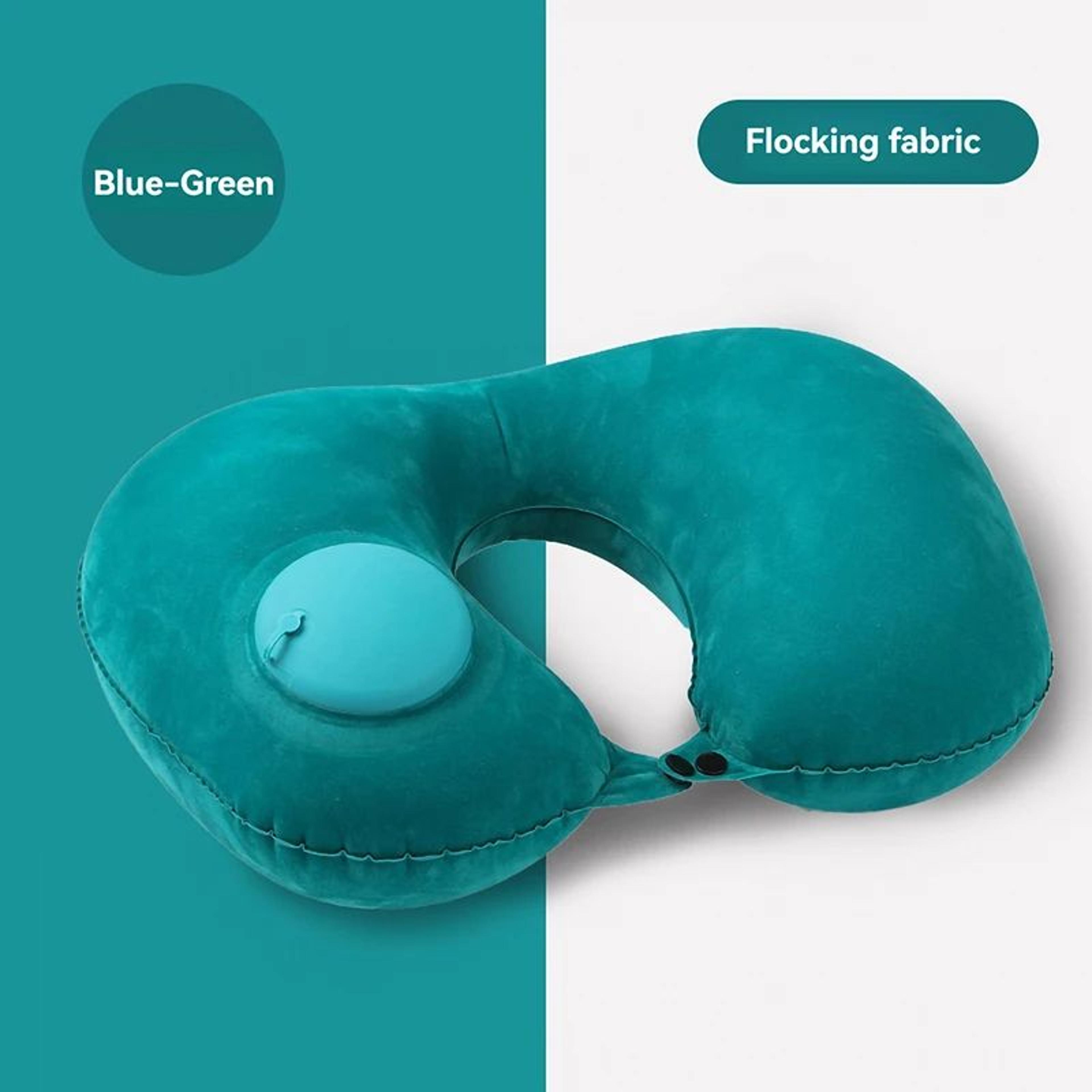 Inflatable UShaped Travel Neck Pillow Portable Comfort Cushion 13