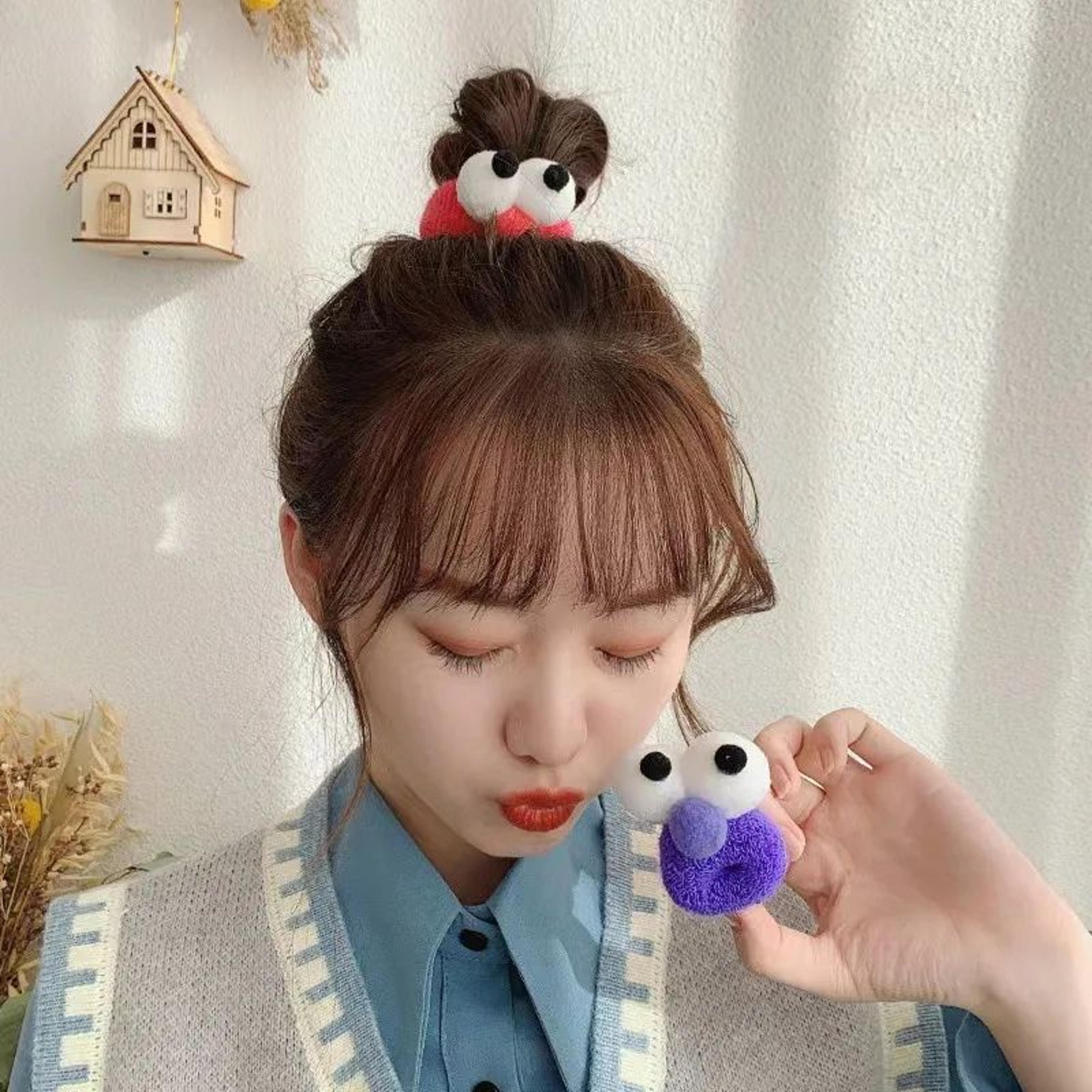 Funny Big Eyes High Elasticity Autumn Winter Girls Hair Band 1