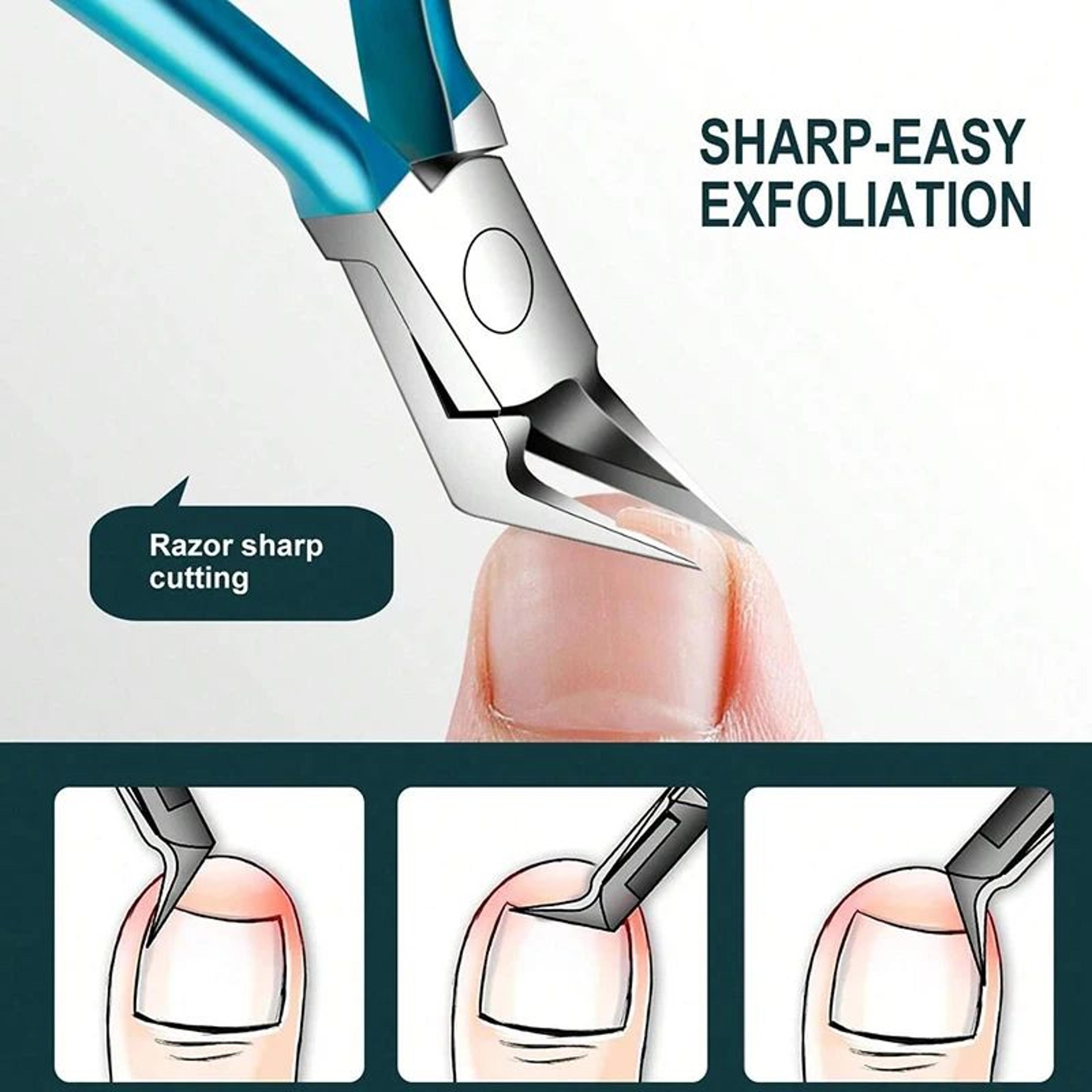 HeavyDuty Long Handle Toenail Clippers For Thick And Ingrown Nails 4