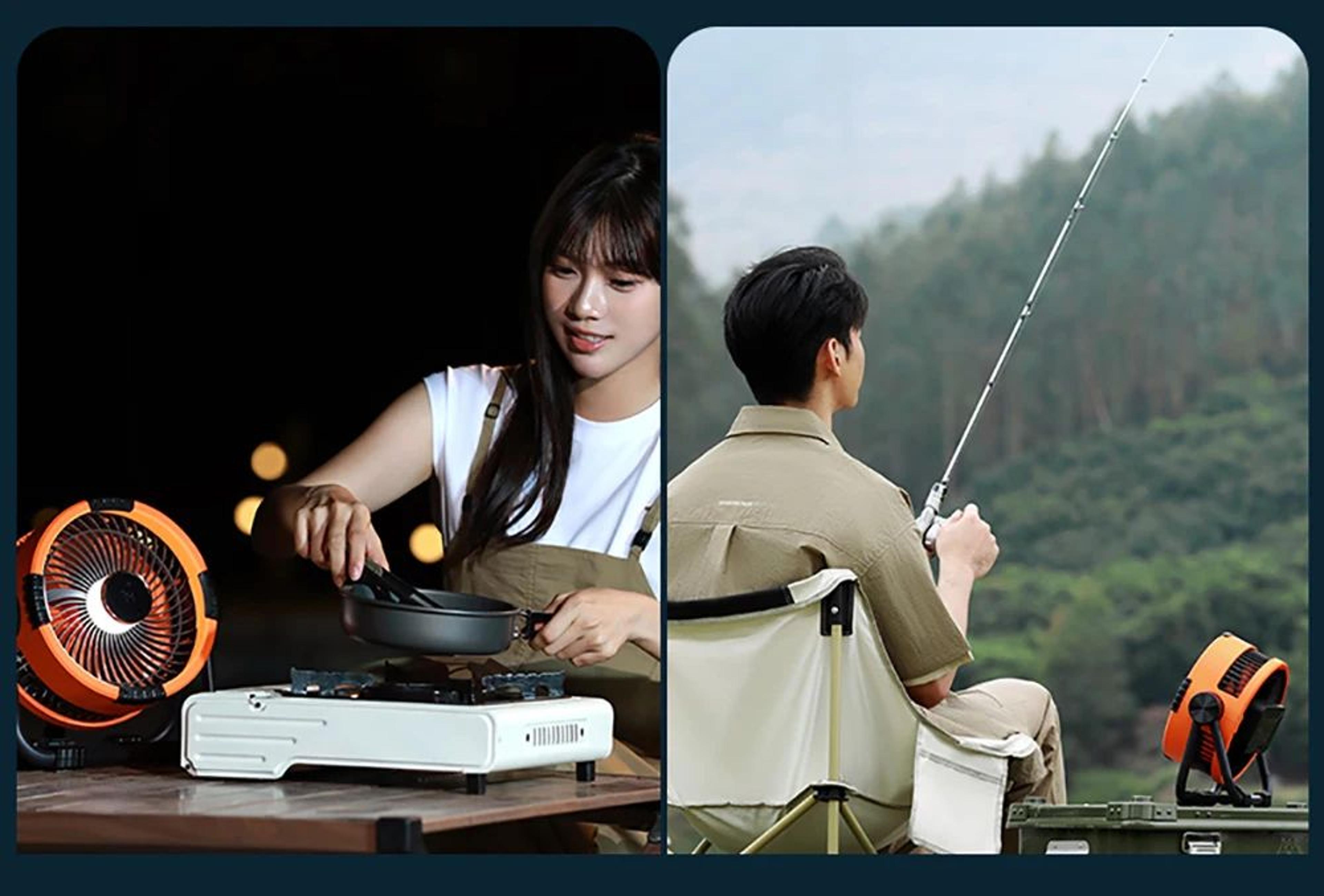 20000mAh Portable Camping Fan With Light 13