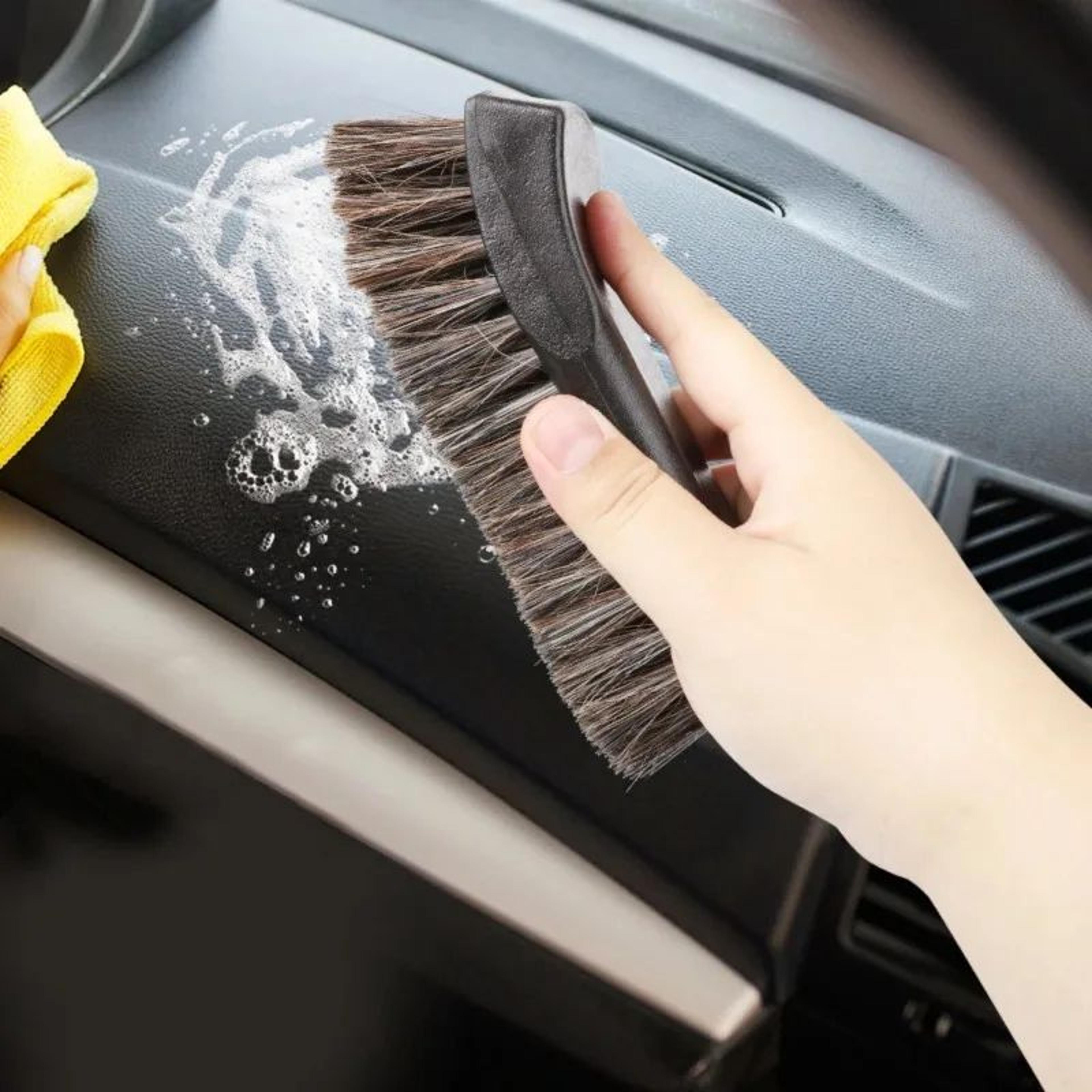 Horsehair Leather Cleaning Brush Set For Car Detailing 1
