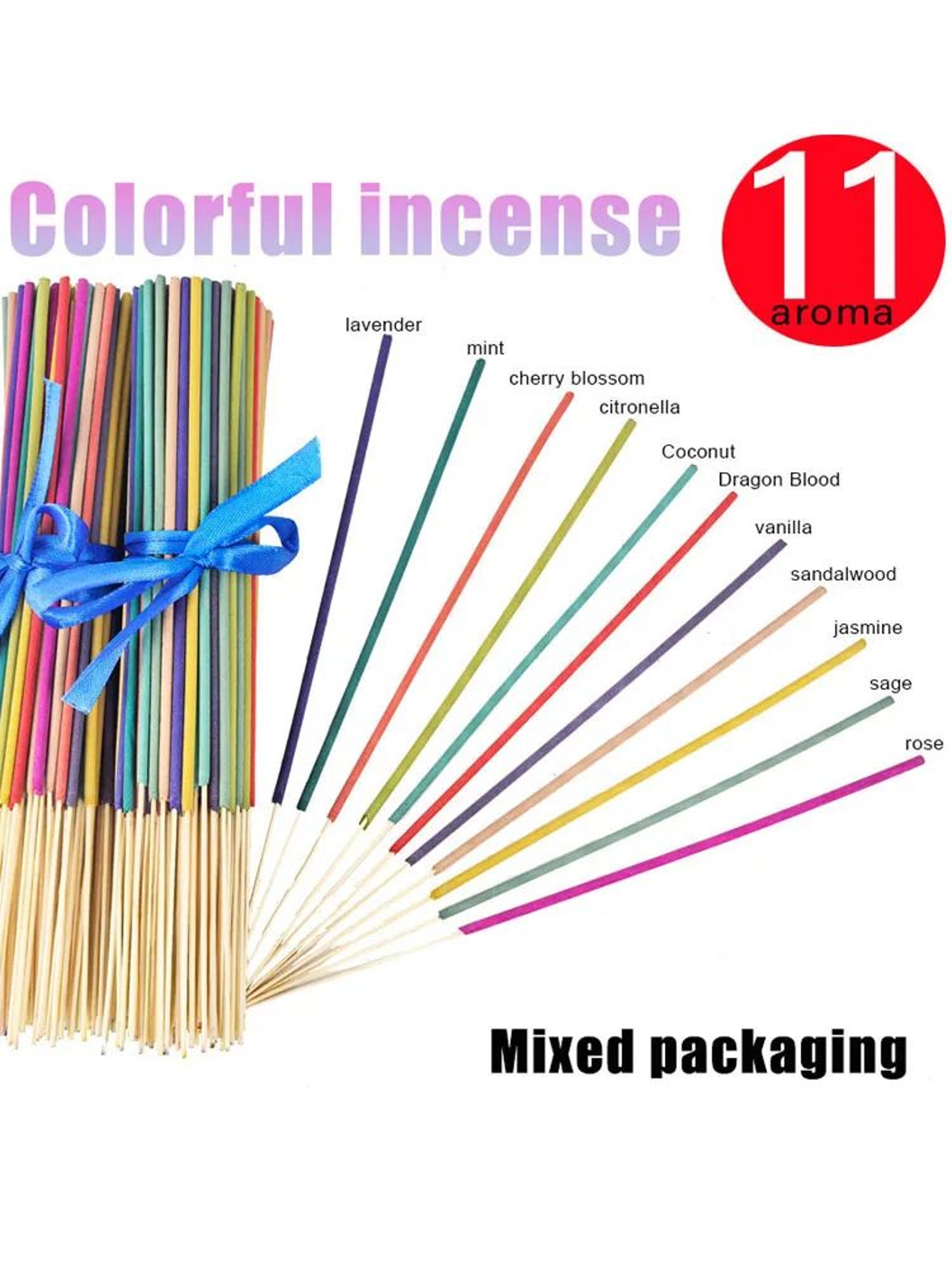 300 Aromatherapy Incense Sticks Set With Burner 6