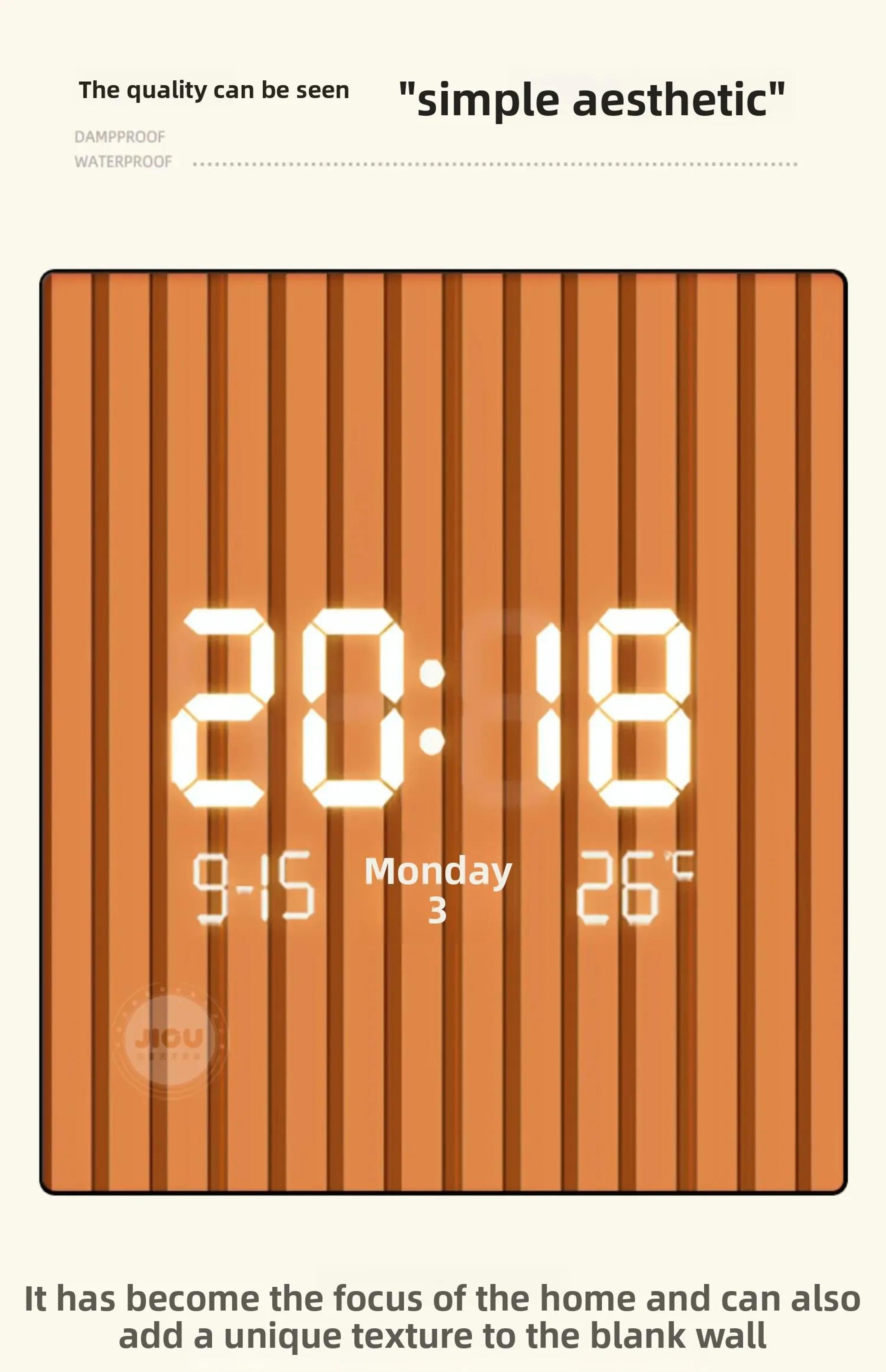 Modern DualSided Corner Wall Clock 10