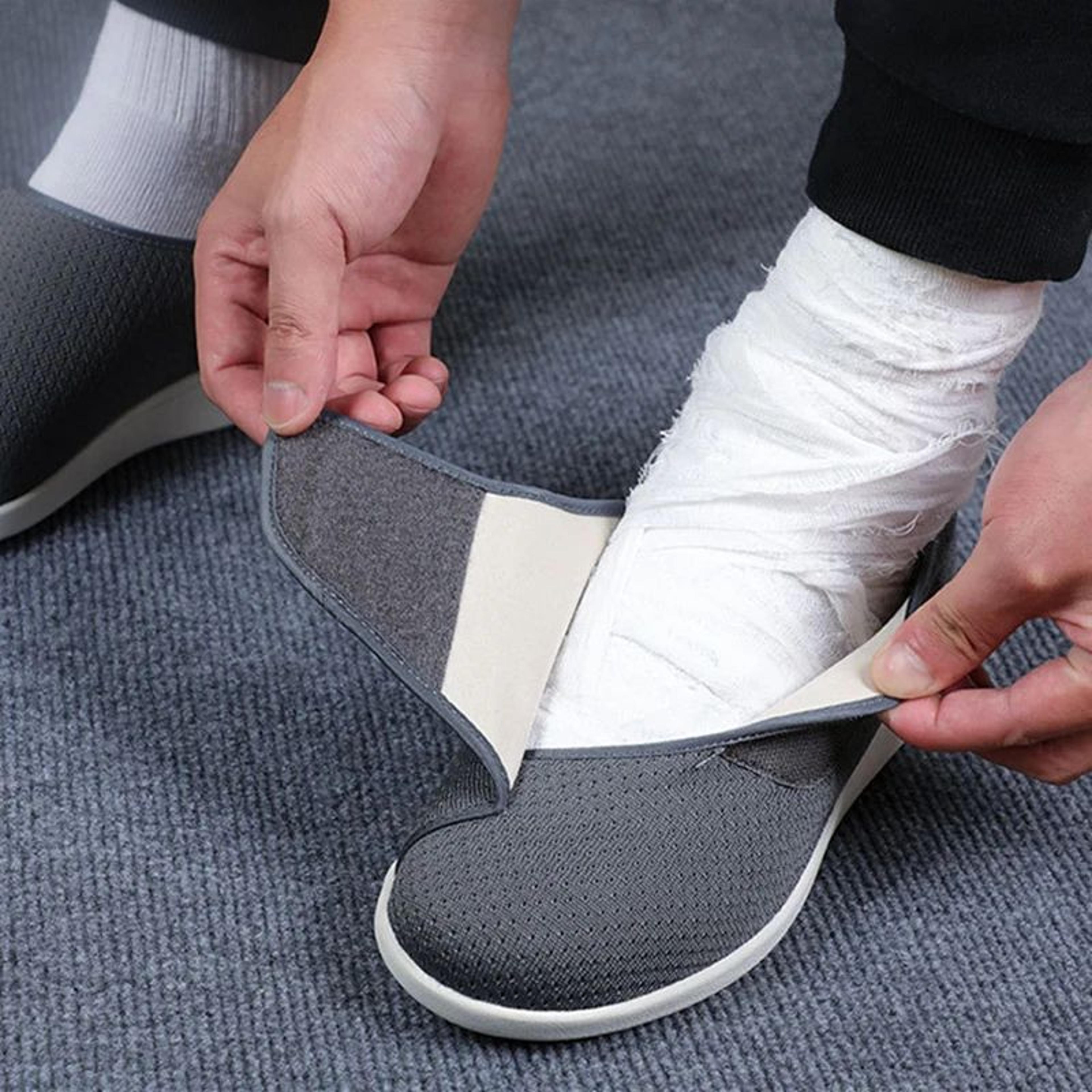 orthopedic wide fit walking shoes for swollen feet