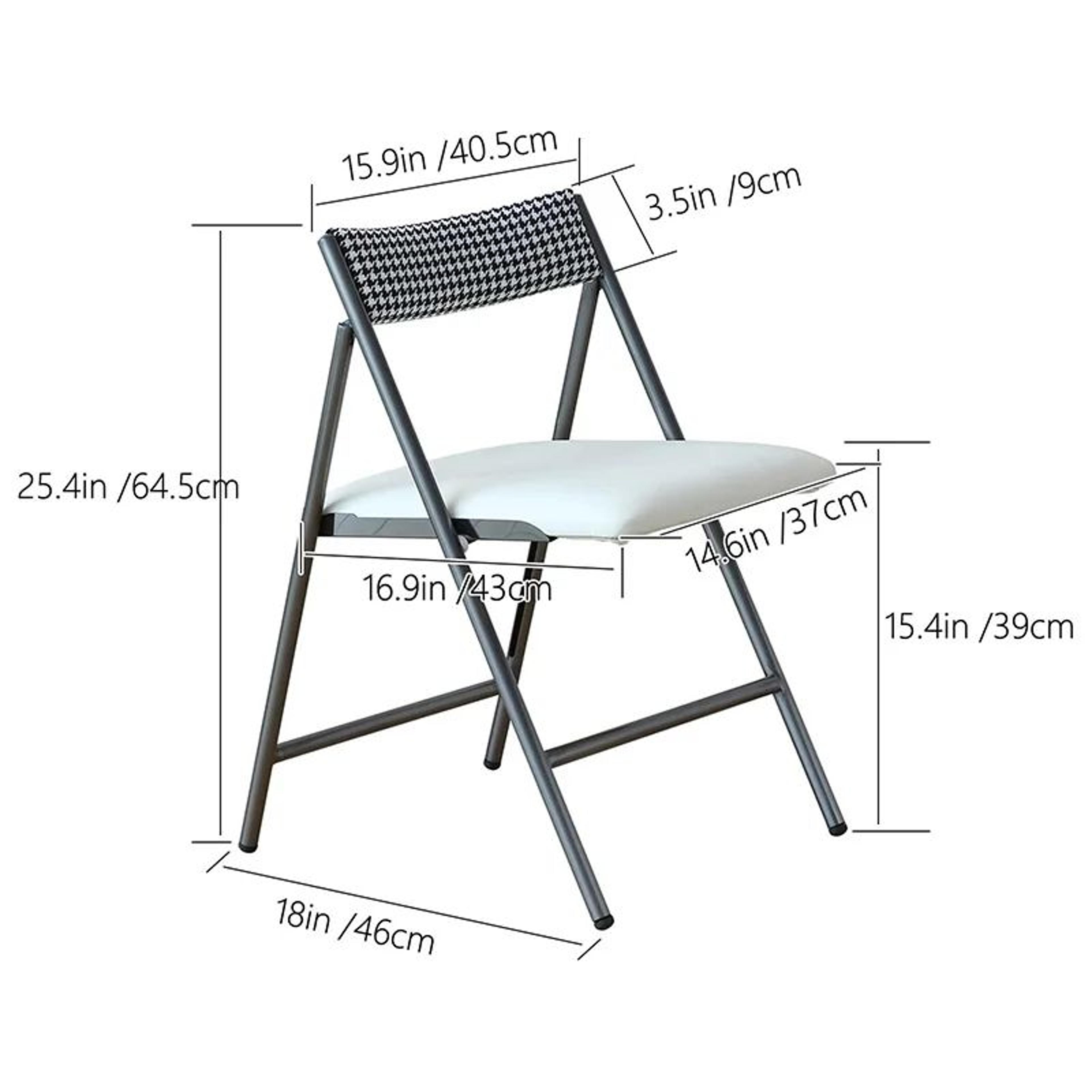 Folding Rectangle Dining Table With Chairs Set 8