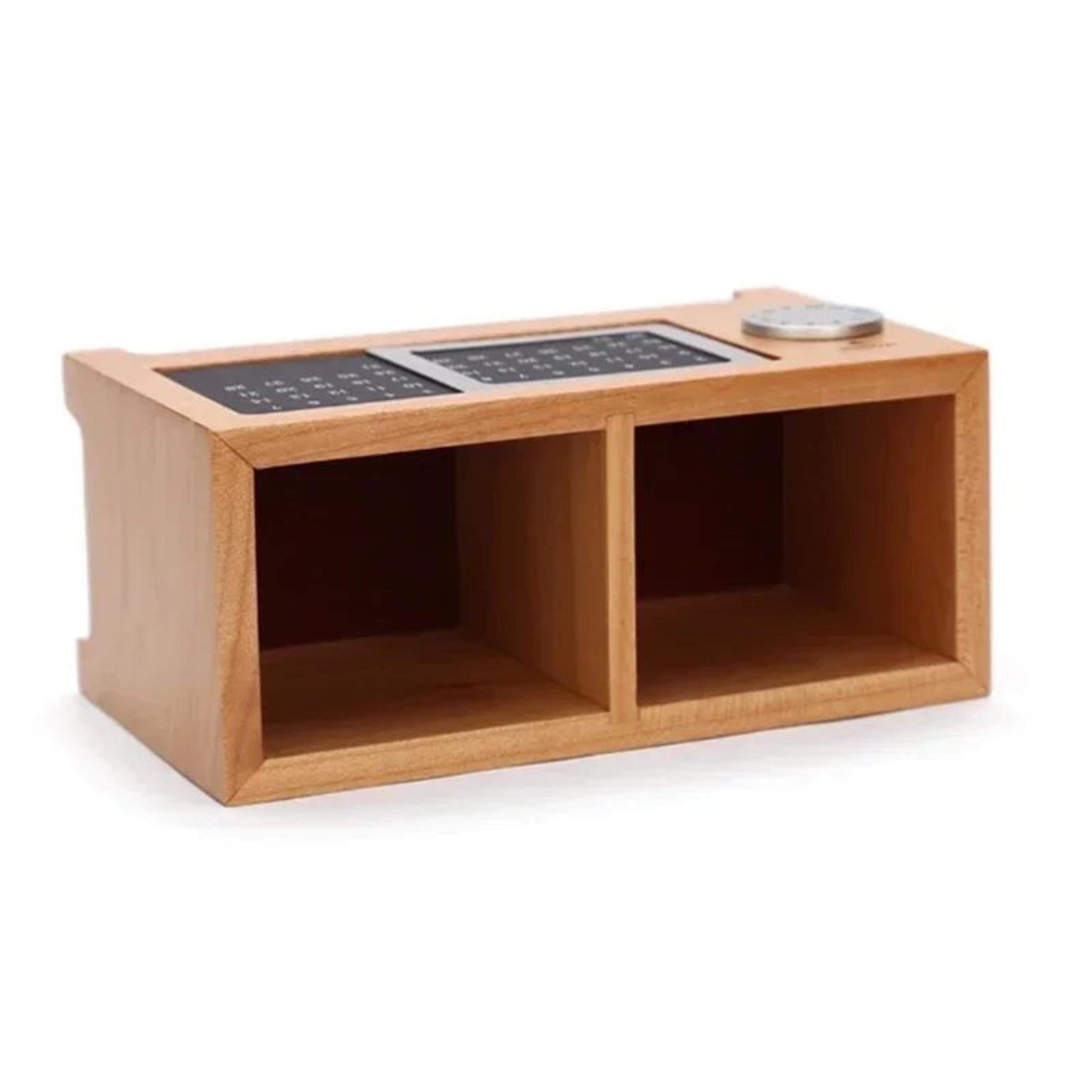 Wooden Multifunctional Desk Organizer With Calendar 7