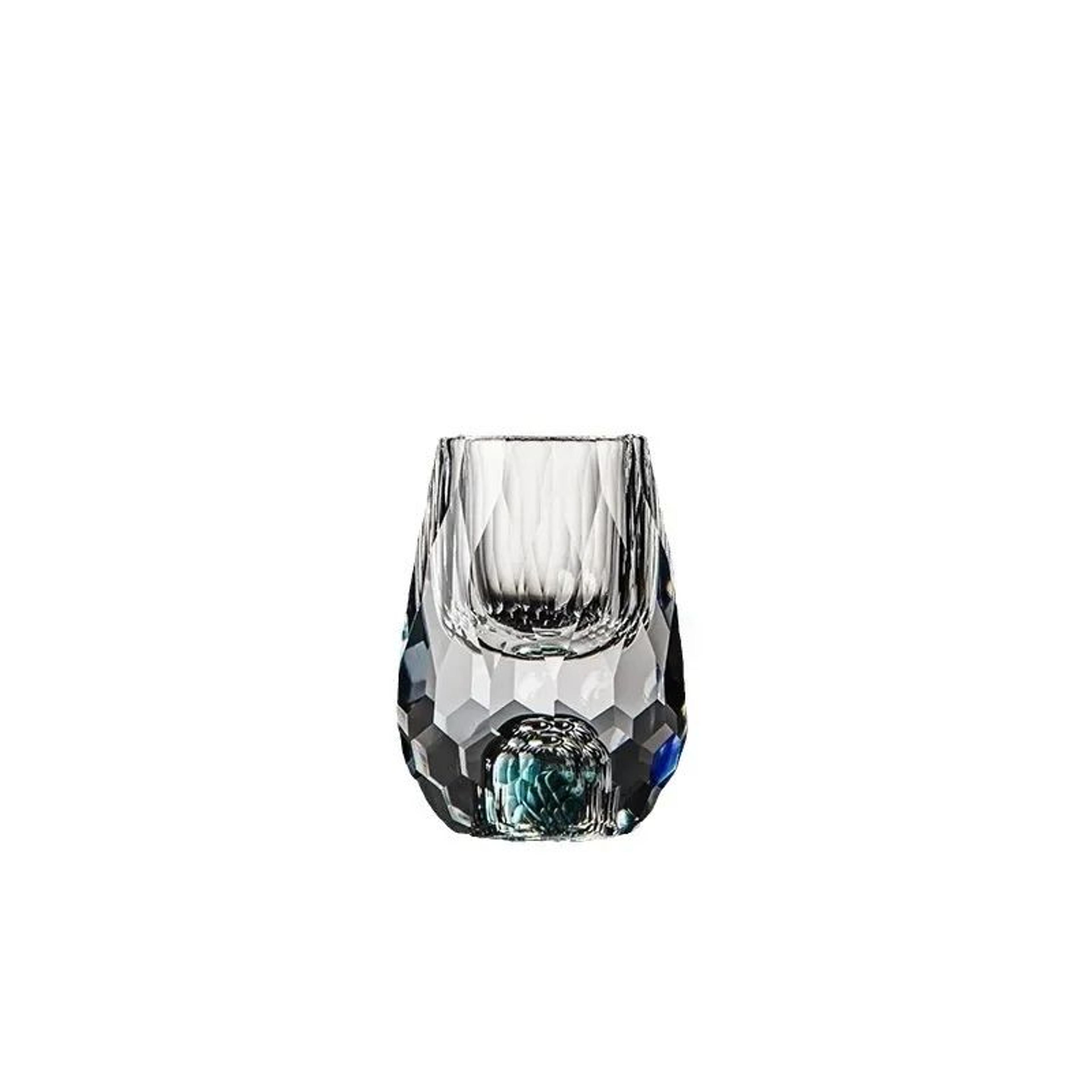Luxury Crystal Glass With Gold Foil Double Bottom 6
