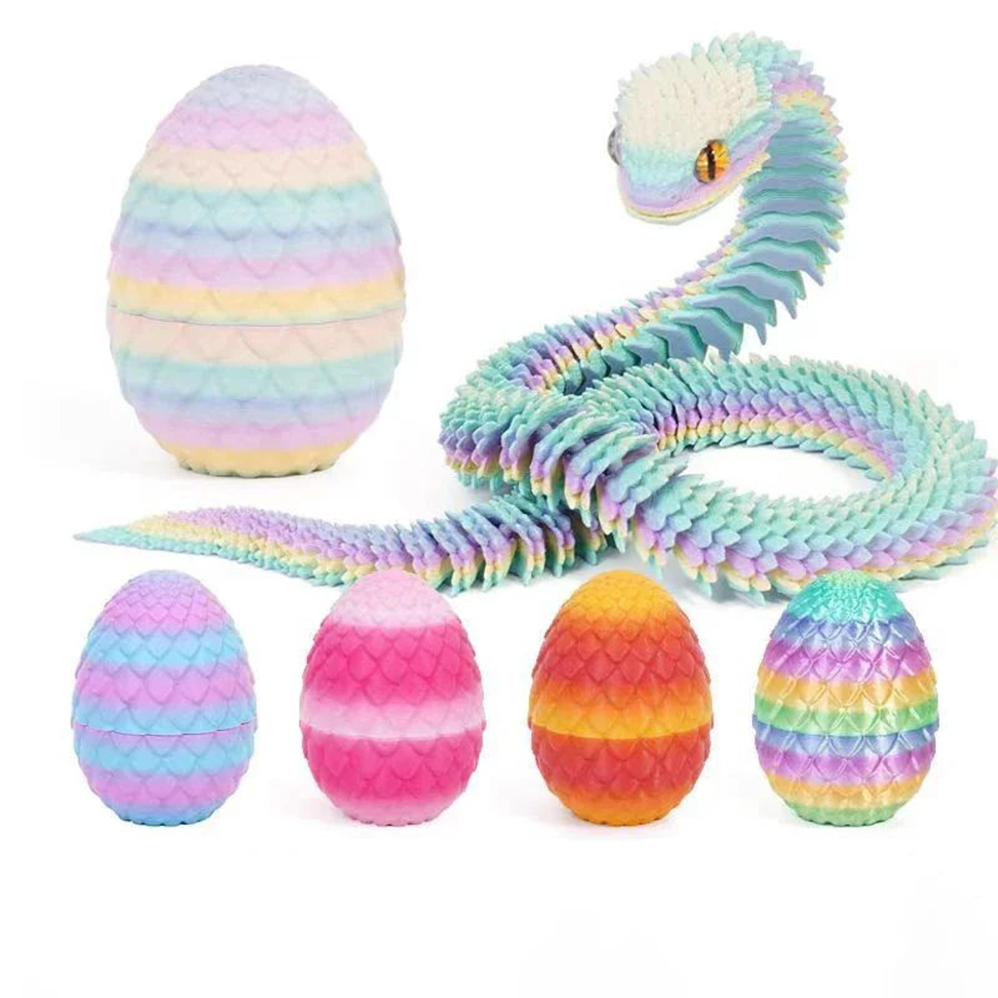 3d printed snake egg fidget and desktop figure