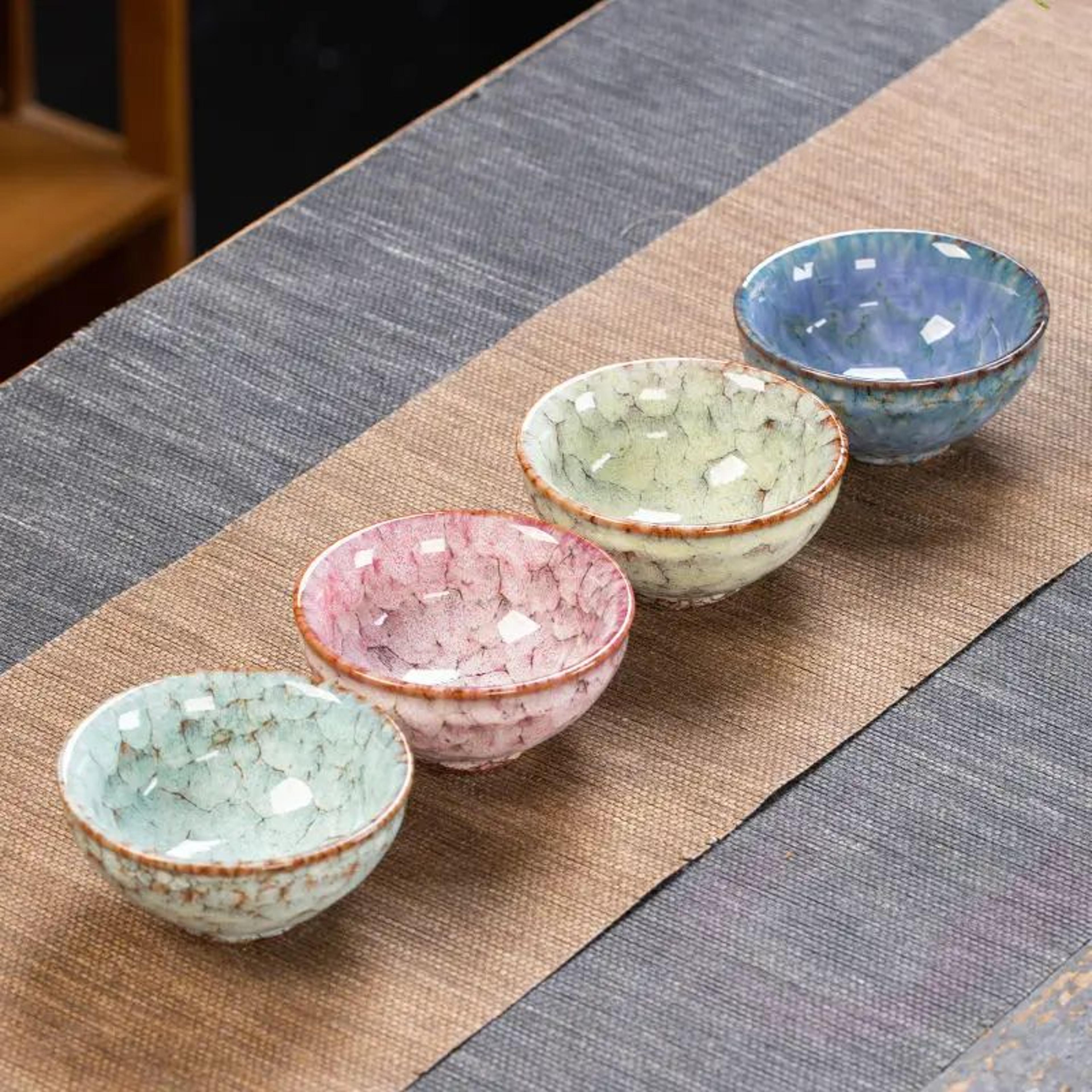 Four Seasons Kiln Glazed Ceramic Kung Fu Tea Cup 21