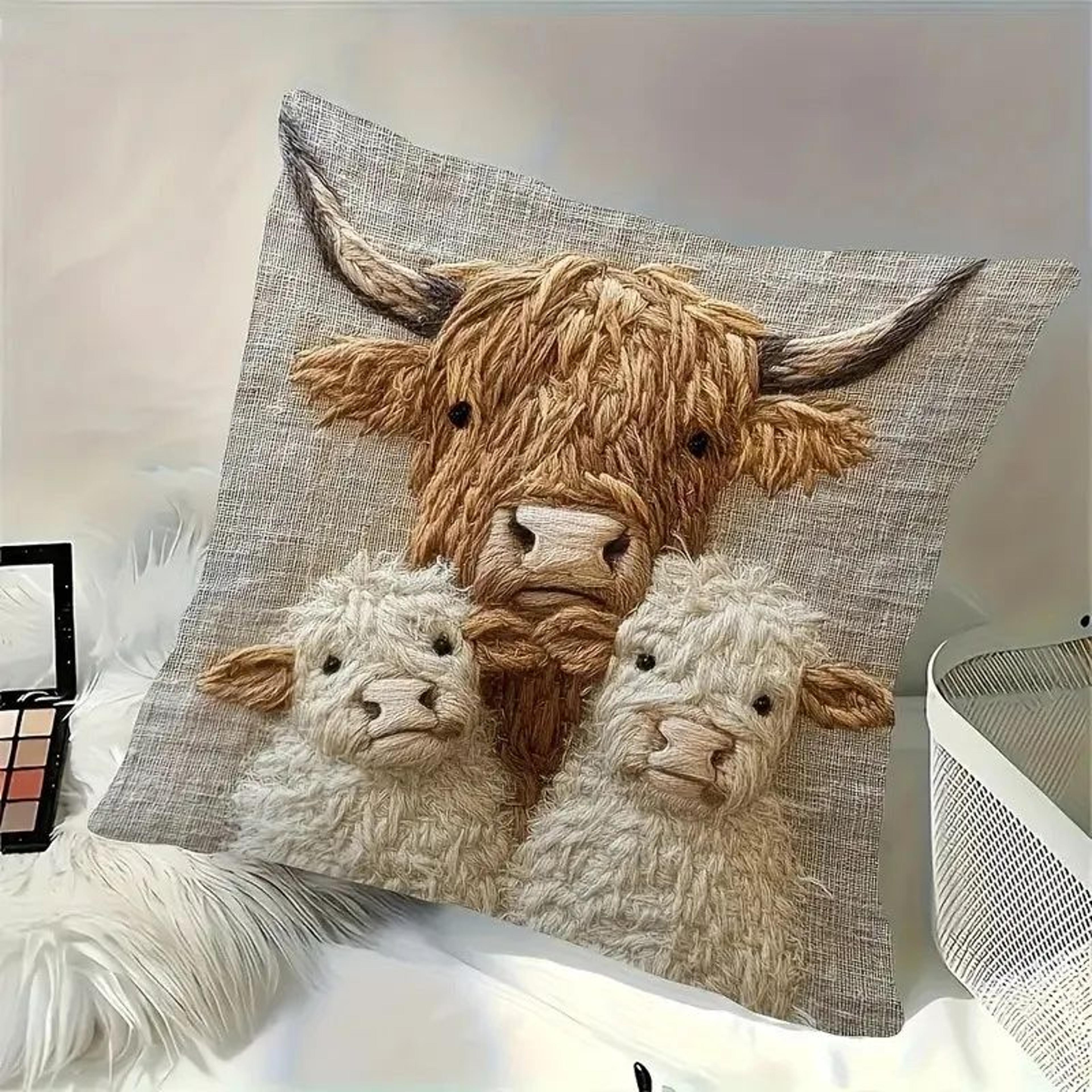 45cm Plush Smiling Donkey Cushion Cover 8