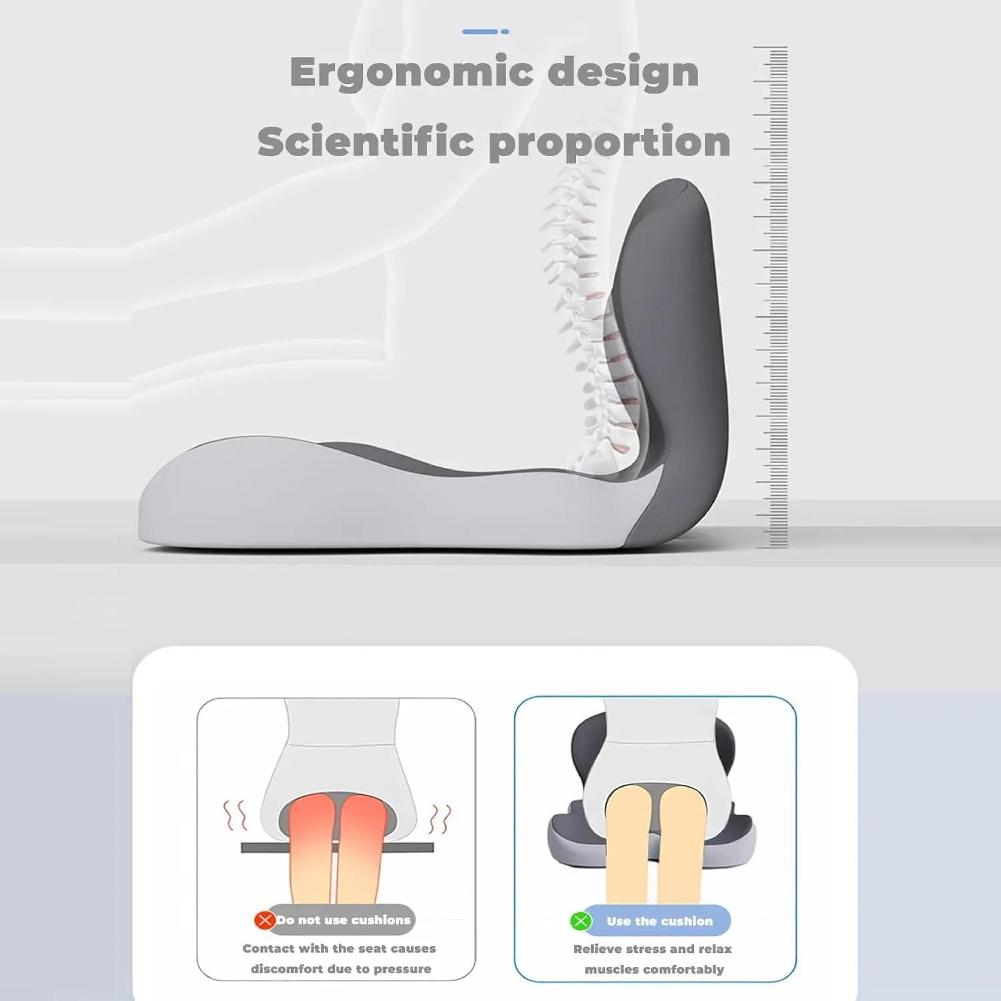 Ergonomic Seat Cushion With Backrest For Office Comfort 1