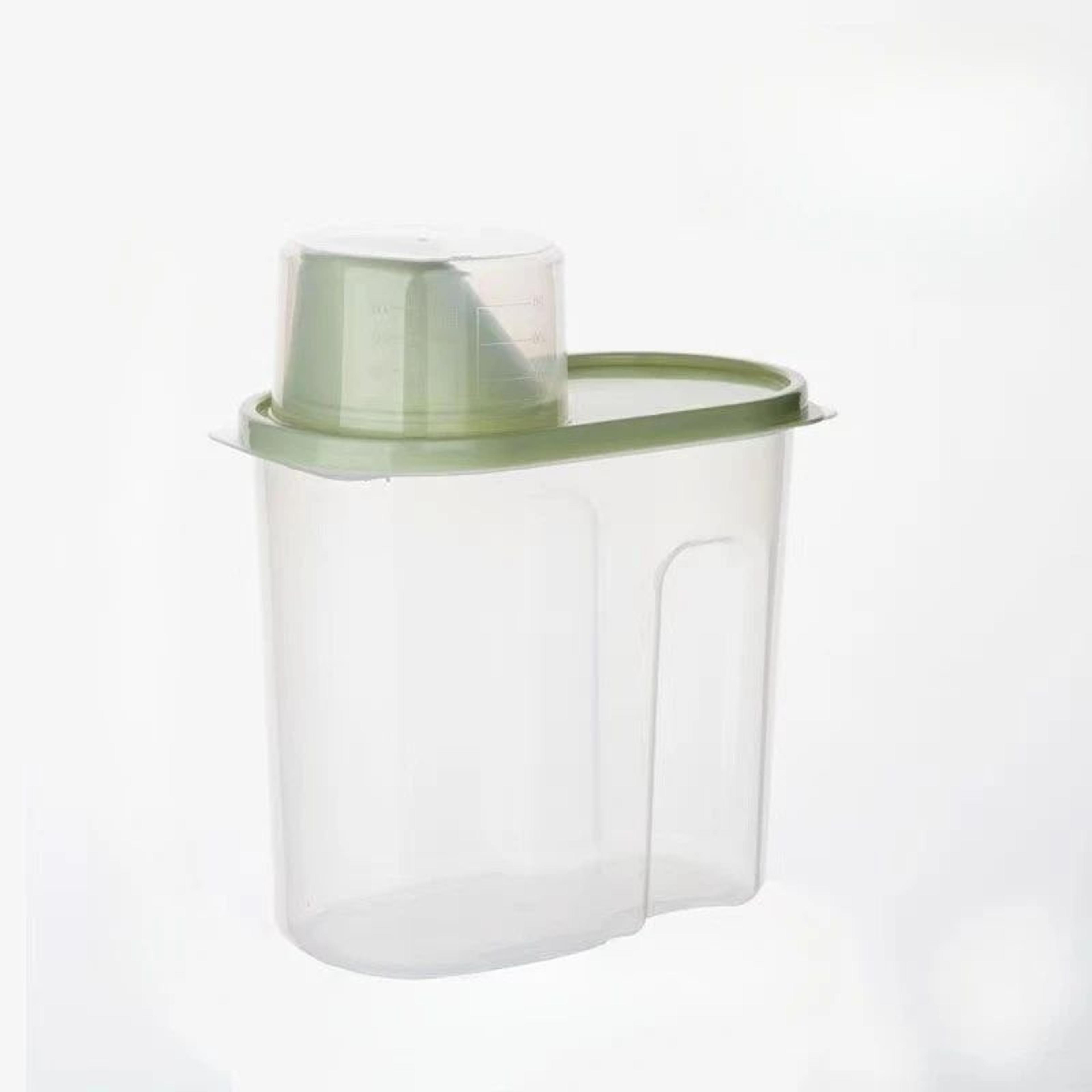 Household Kitchen Grain And Food Storage Box With Measuring Cup 8