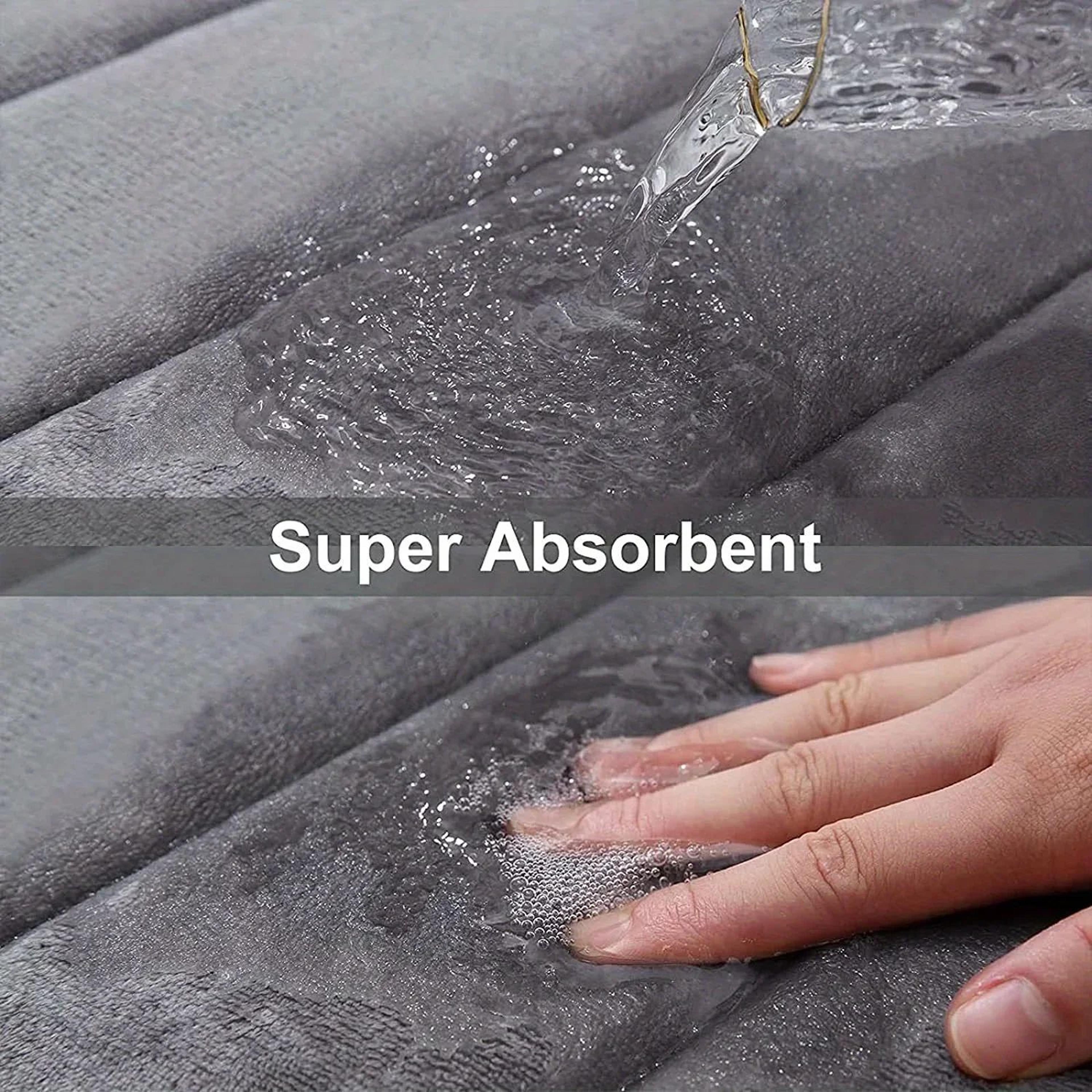 UShaped Memory Foam Bathroom Mat  Super Absorbent  AntiSkid 6