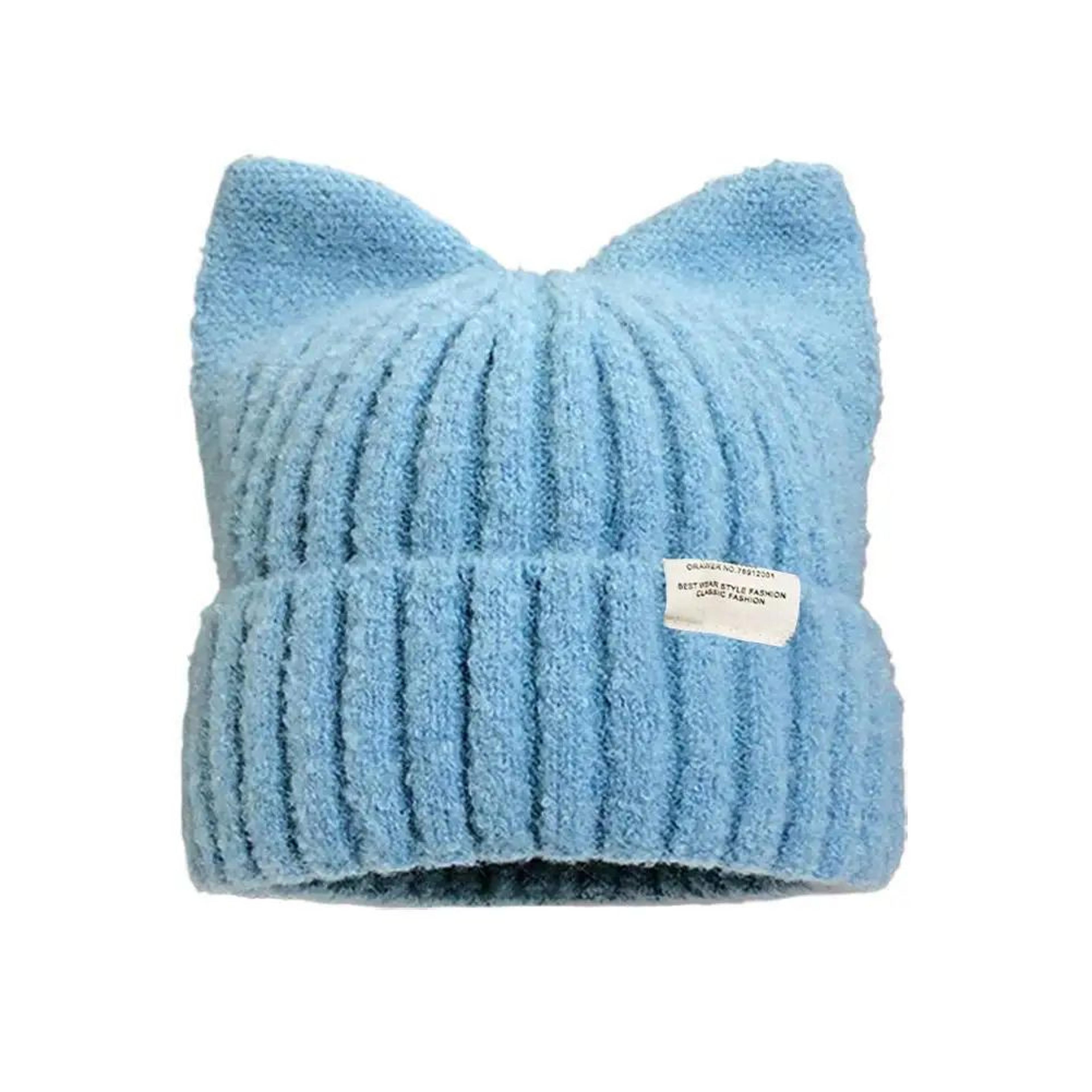 Cute Cat Ear Knitted Winter Beanie 16