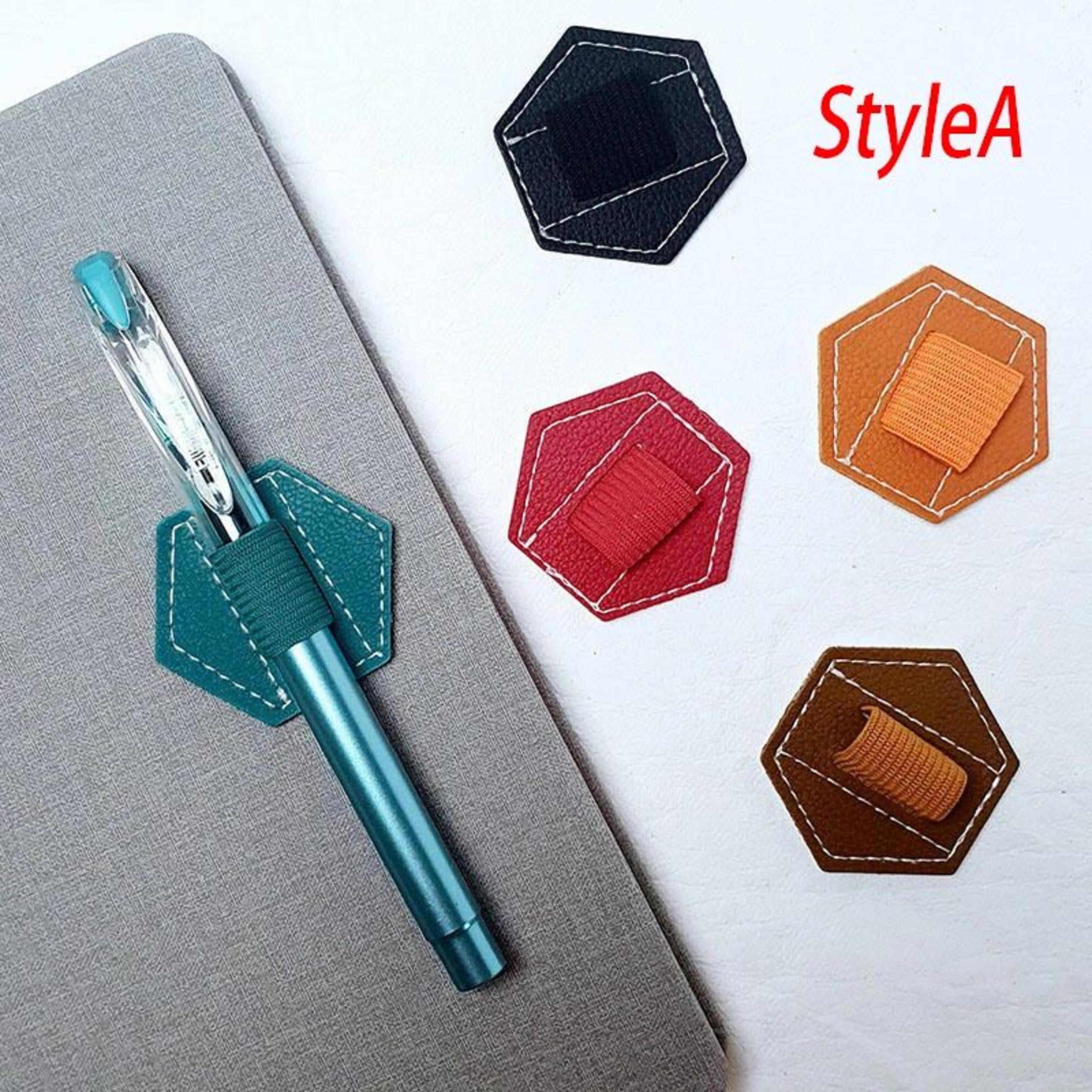 pu adhesive magnetic pen holder for tablet and laptop