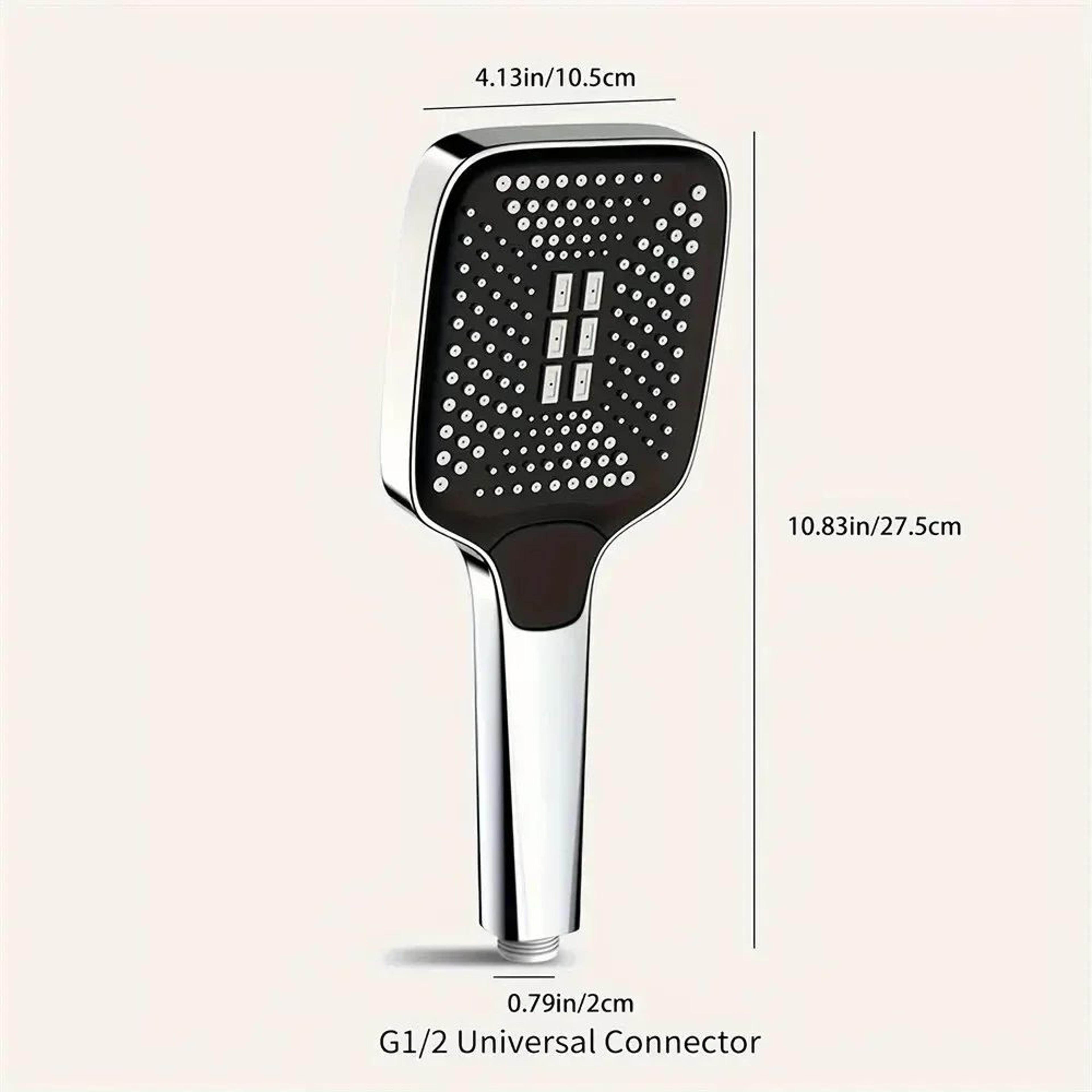 Adjustable 3Mode High Pressure Rainfall Shower Head 4