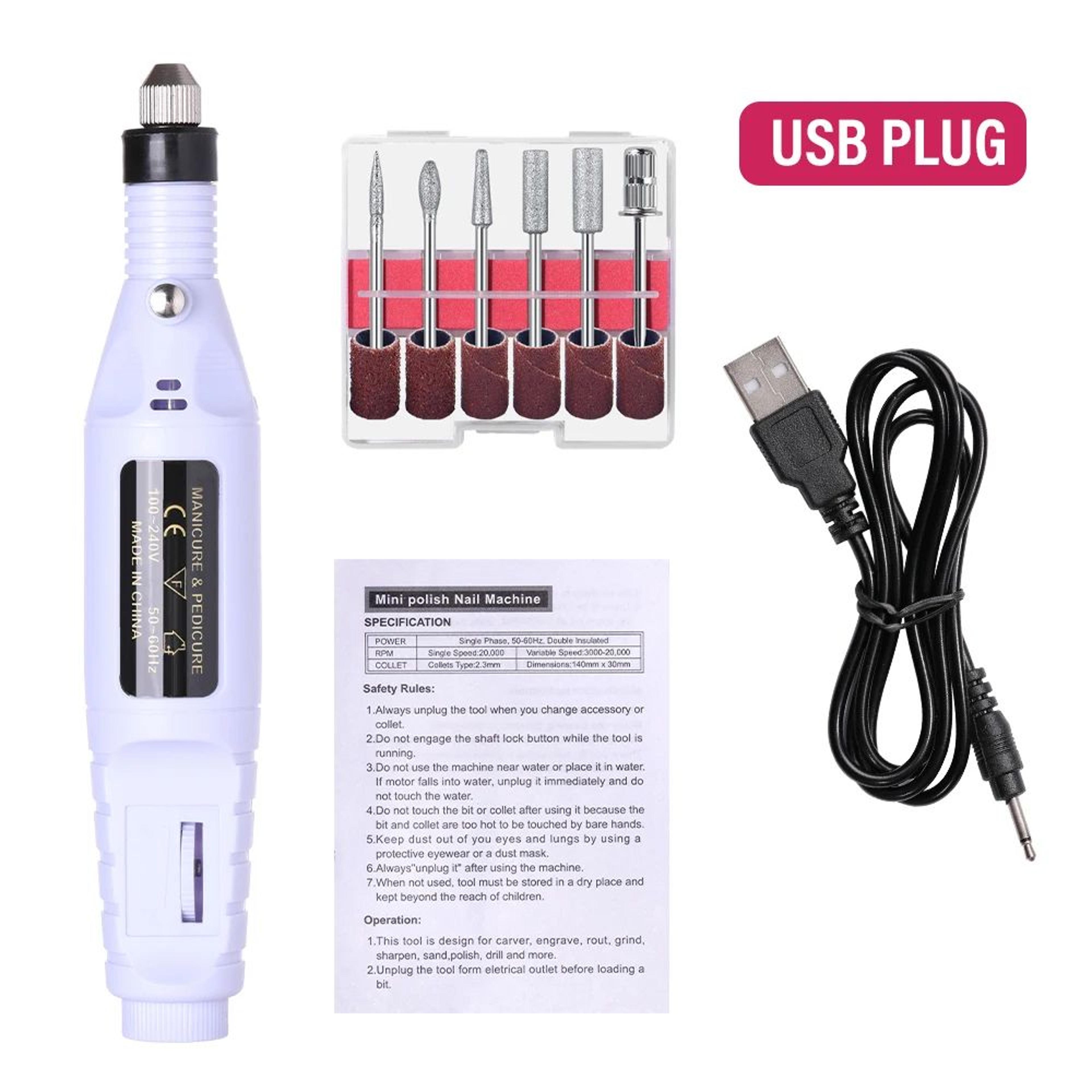 LULAA Electric Nail Drill Machine Set 19