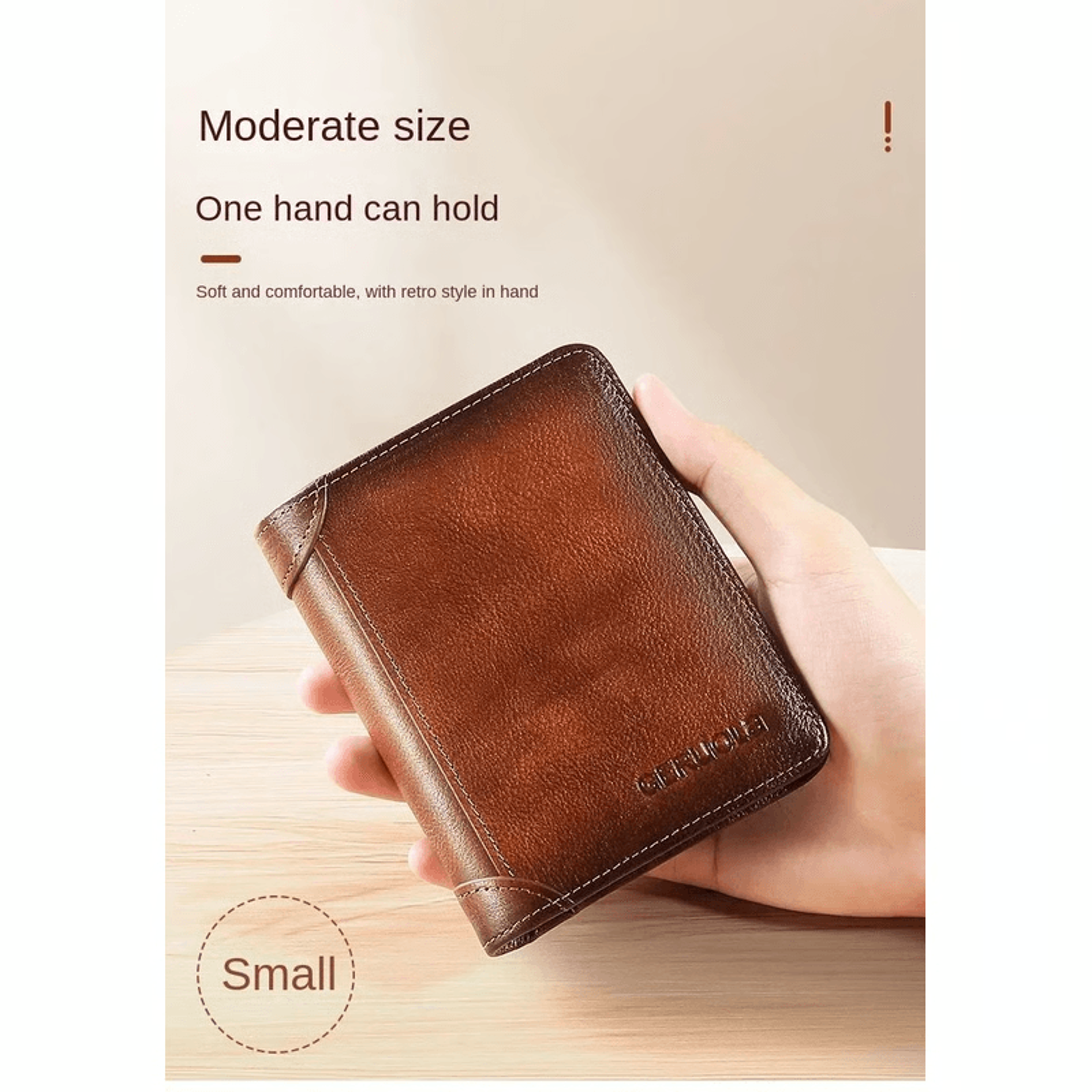 Genuine Leather RFID Trifold Wallet For Men  Organized Carry Privacy Protection 13