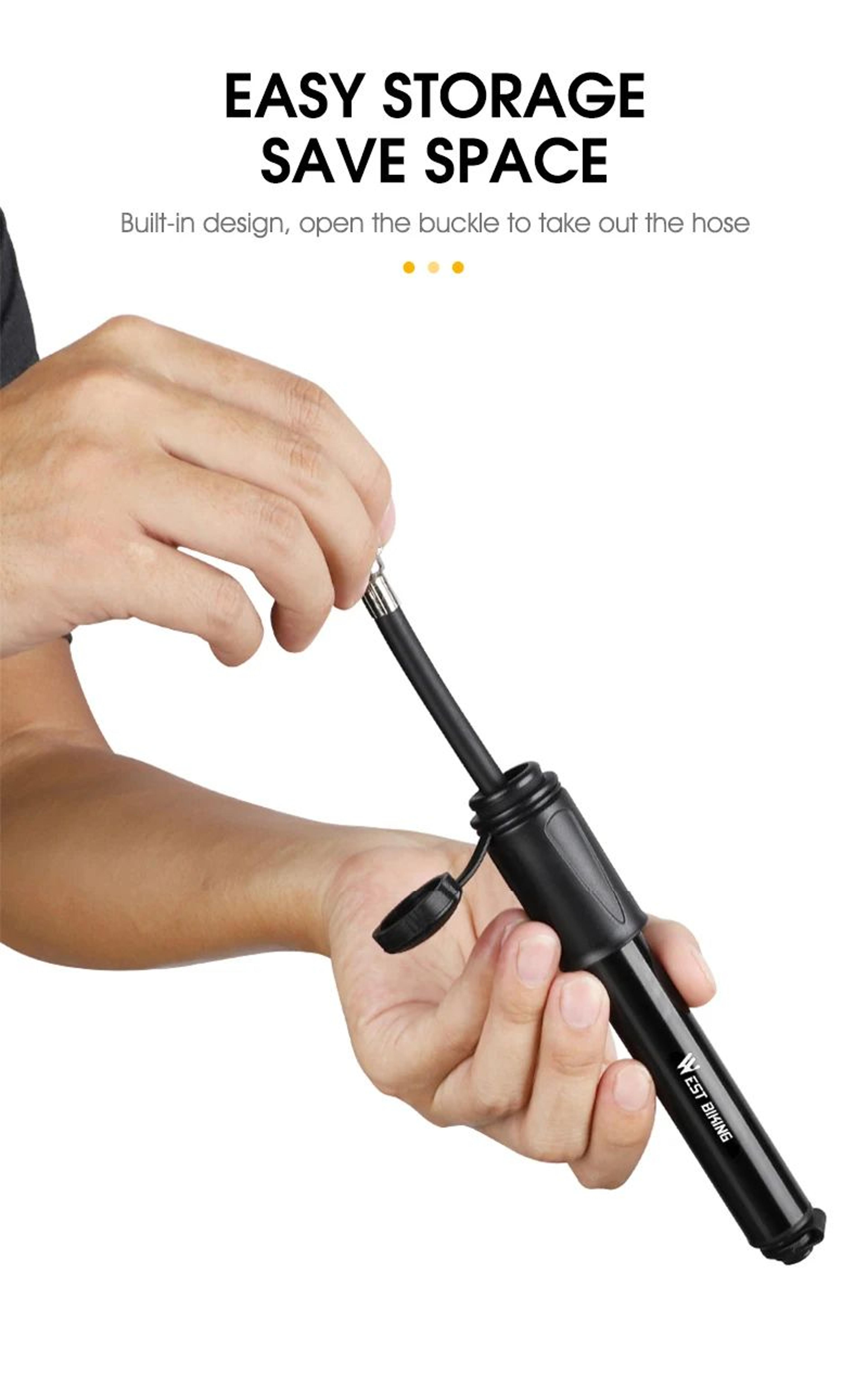 WEST BIKING Mini Bike Pump 100PSI Aluminum Alloy 15