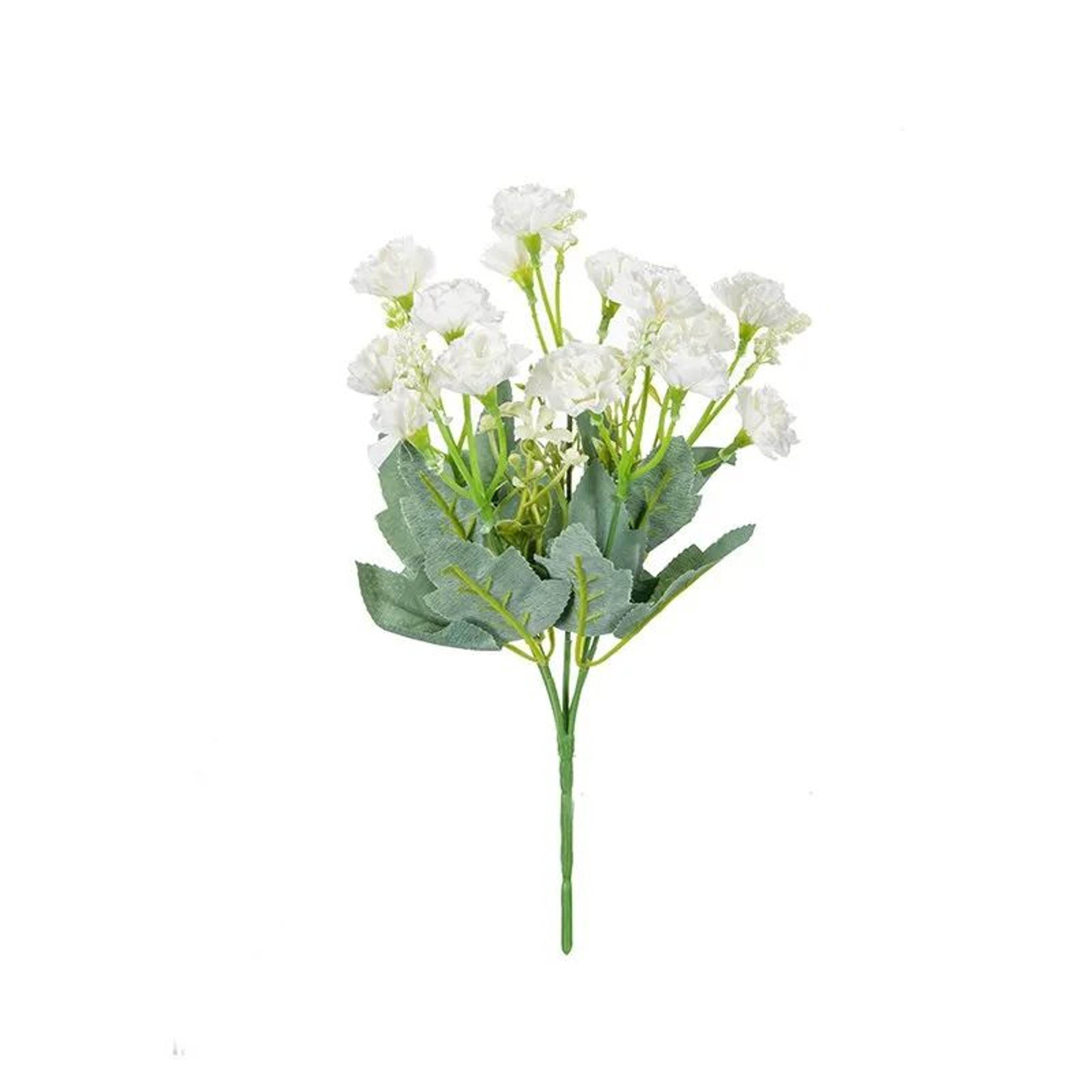 5 Forks 15 Heads Small Artificial Carnation Flowers For Decor 7