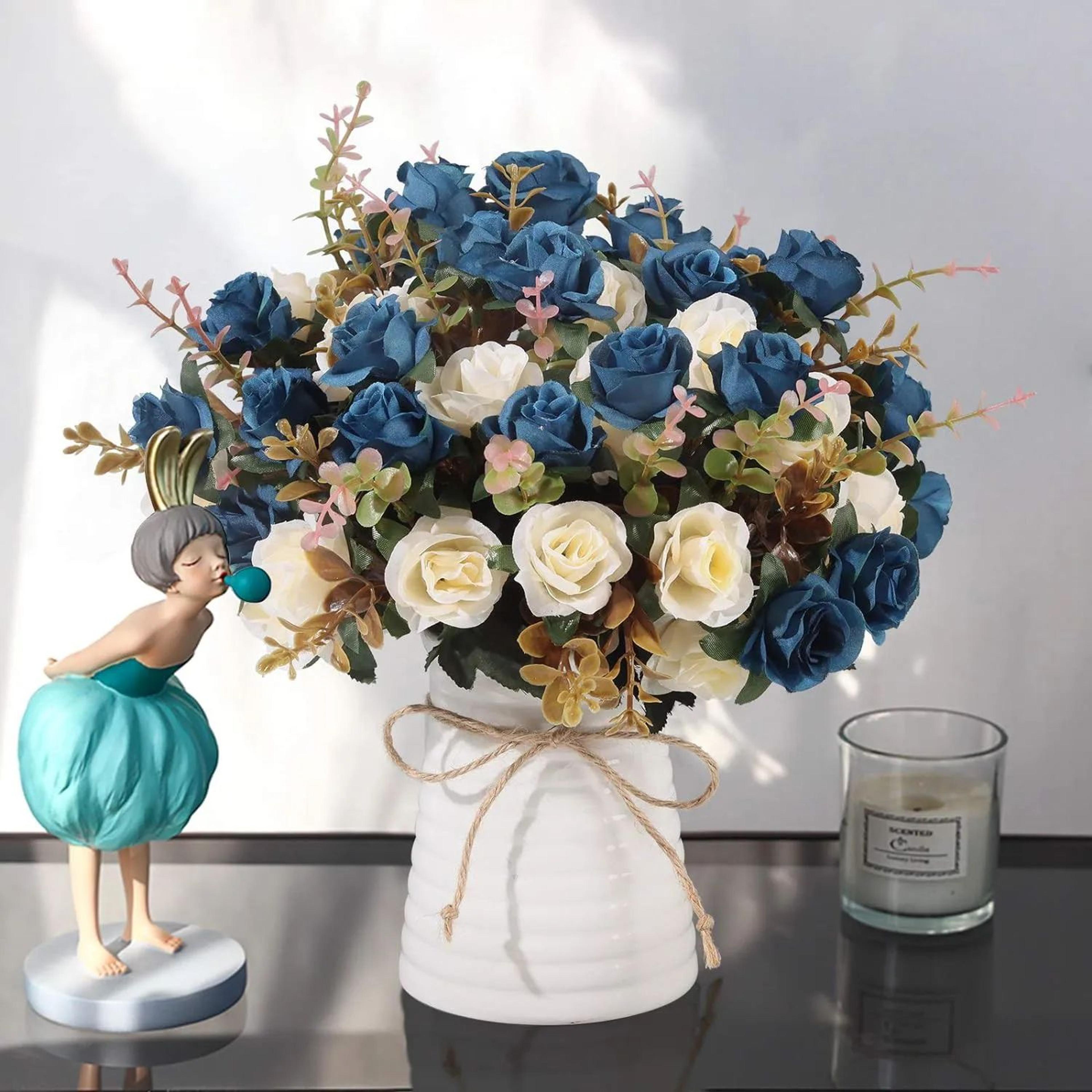 Silk Rose Artificial Flowers For Wedding Home Garden Decor 2