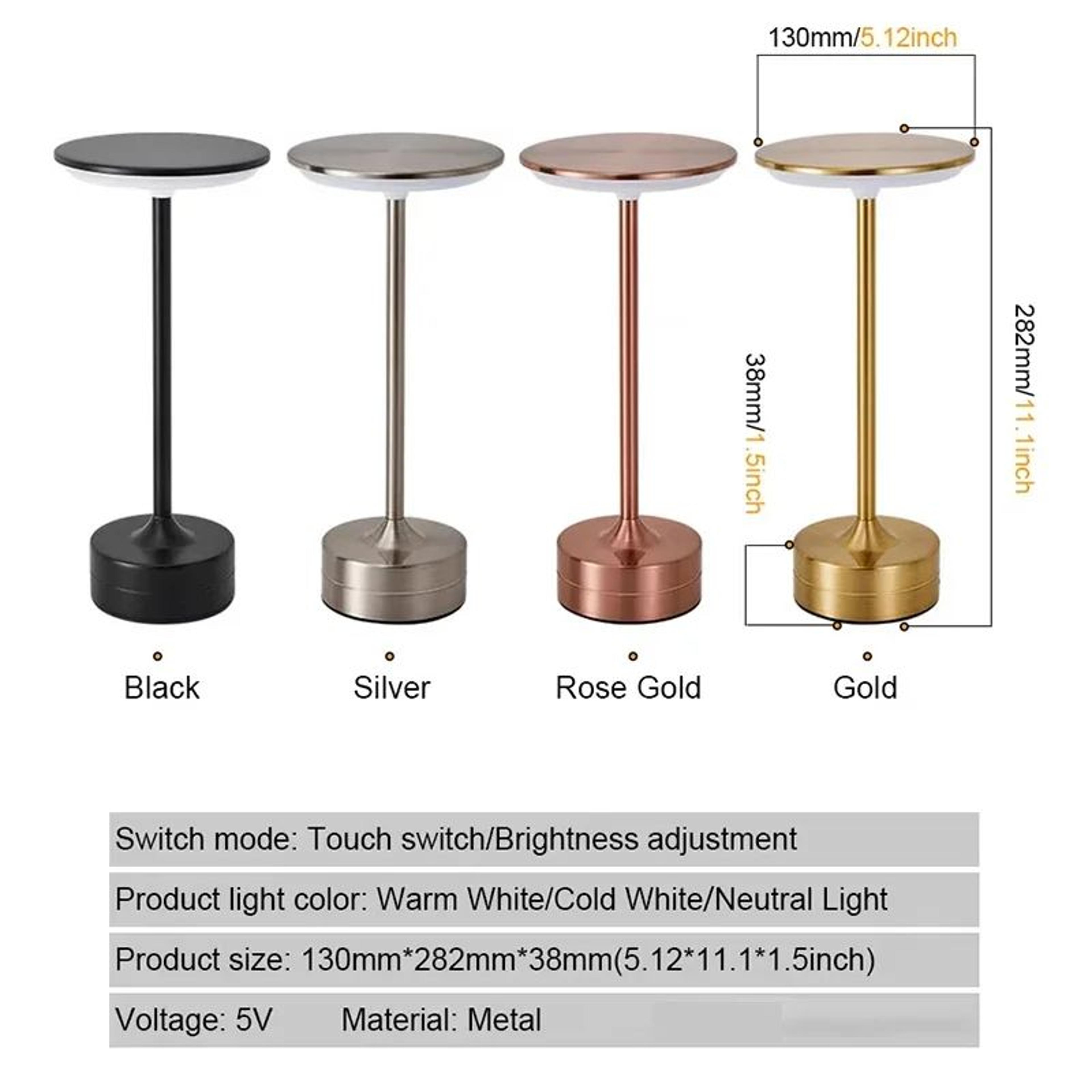 USB Rechargeable Touch LED Atmosphere Night Lamp 5
