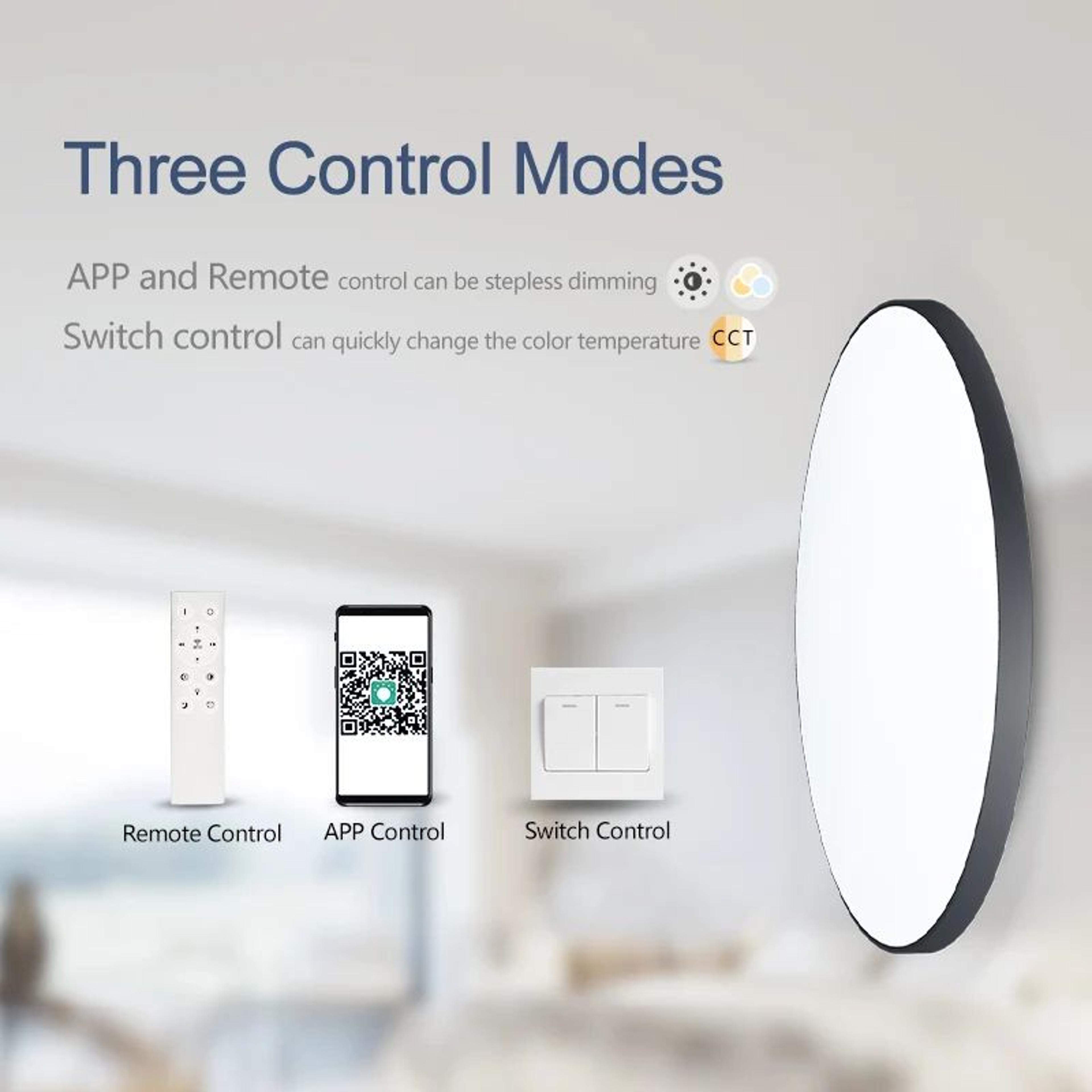 Smart LED Ceiling Lamp 36W50W With App Remote Control 2