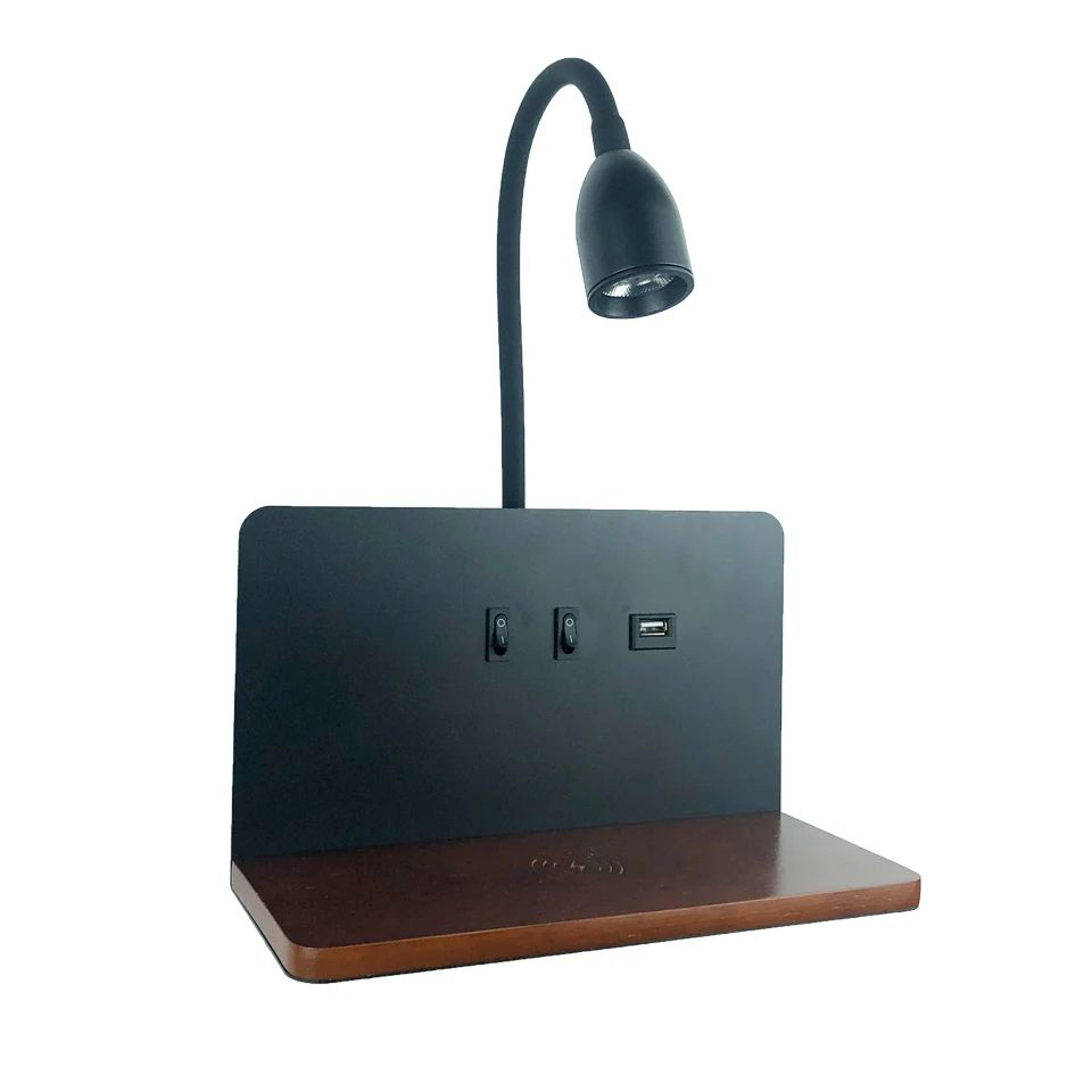 360 Rotatable USB And Wireless Charging LED Wall Lamp 11