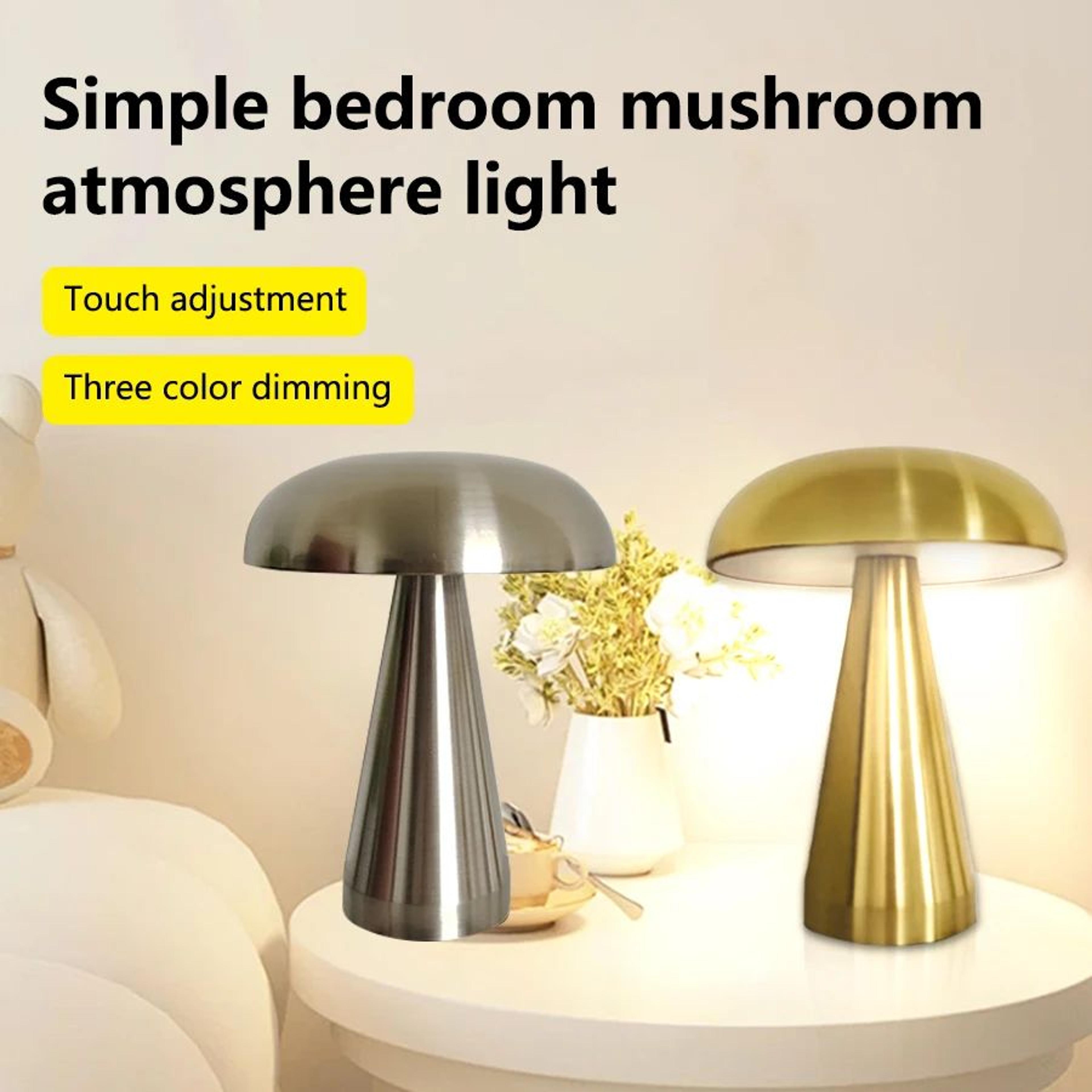 Rechargeable LED Mushroom Night Light Lamp 0