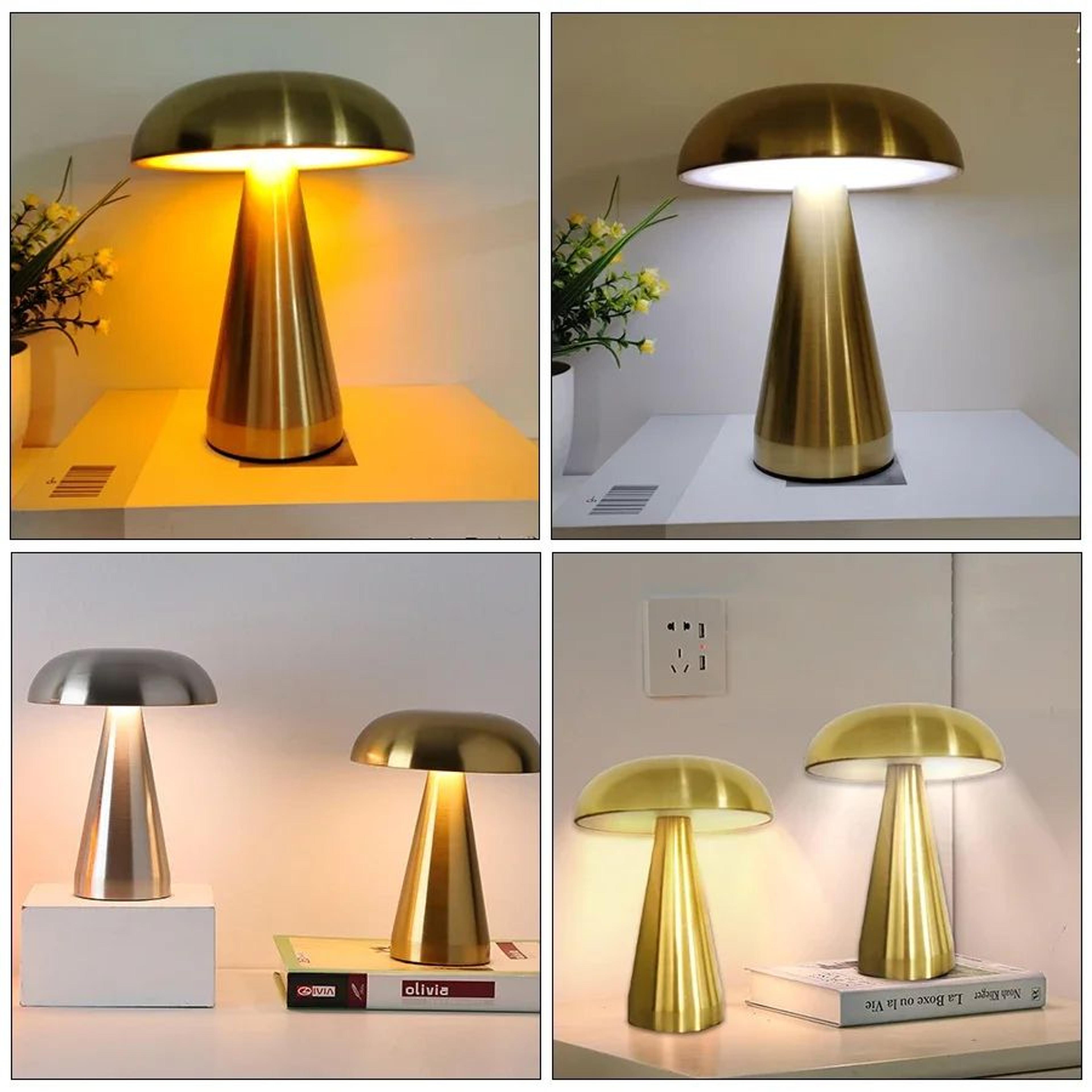 Rechargeable LED Mushroom Night Light Lamp 5