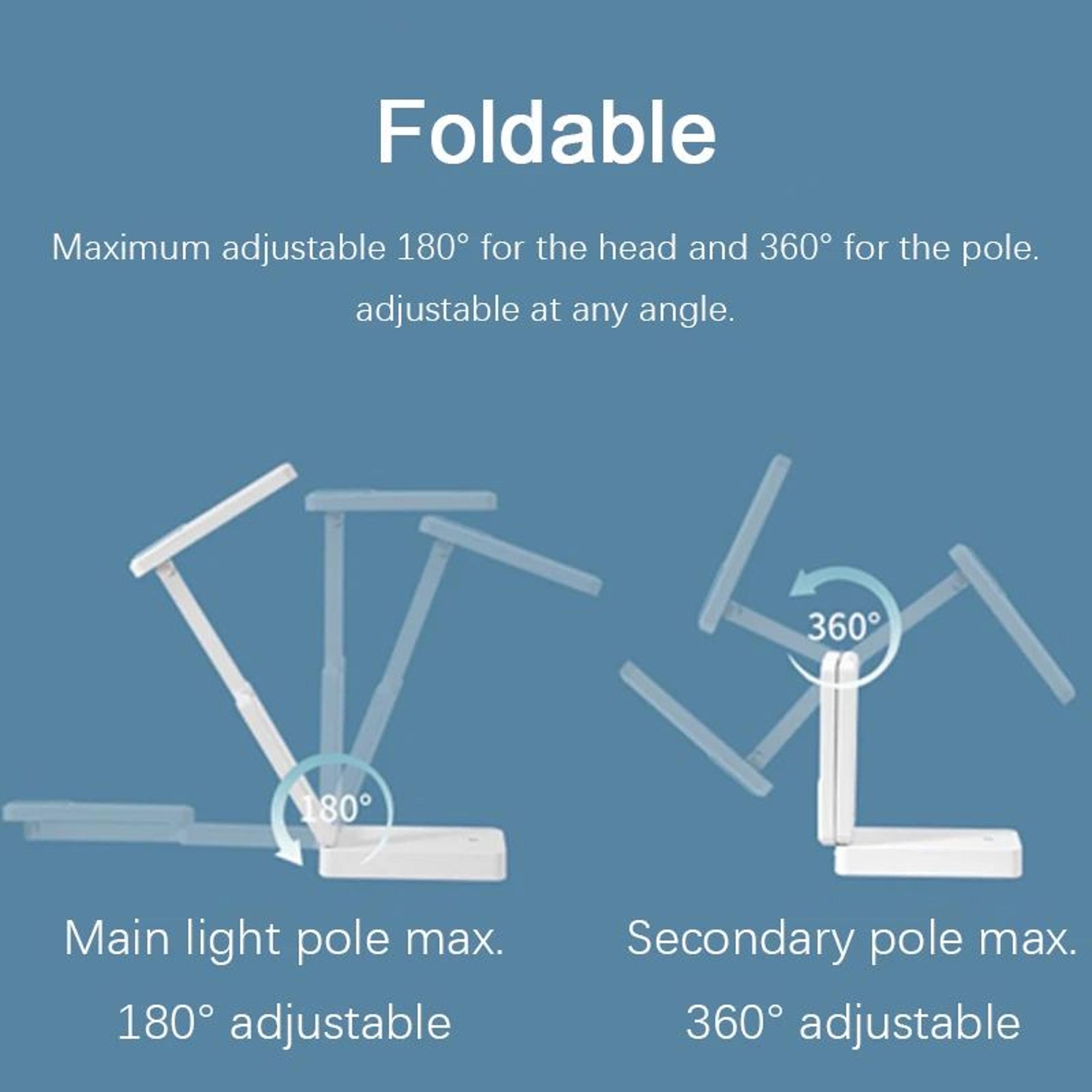 Rechargeable Folding LED EyeProtector Desk Lamp 4