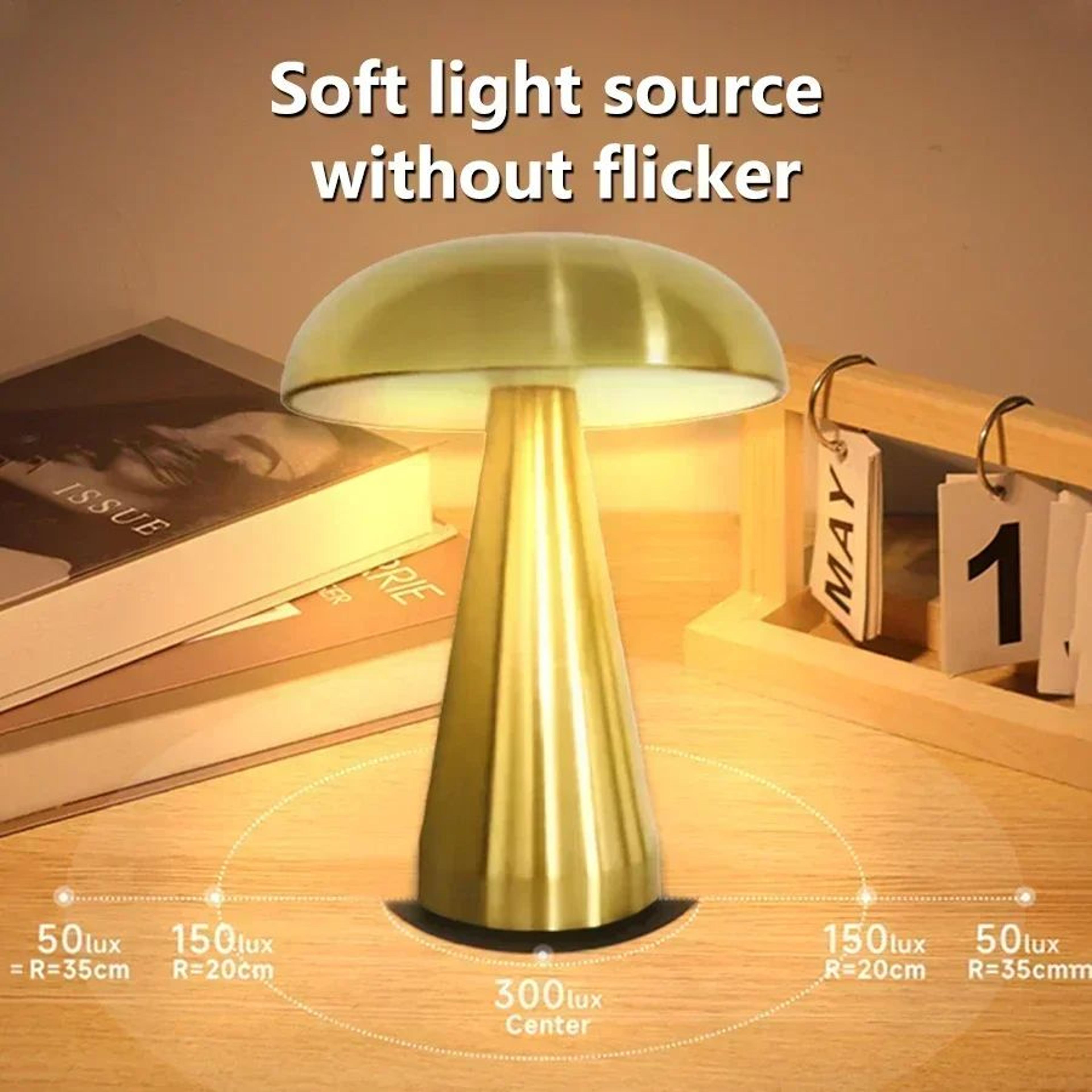 Classic Mushroom Iron Art Table Lamp 3